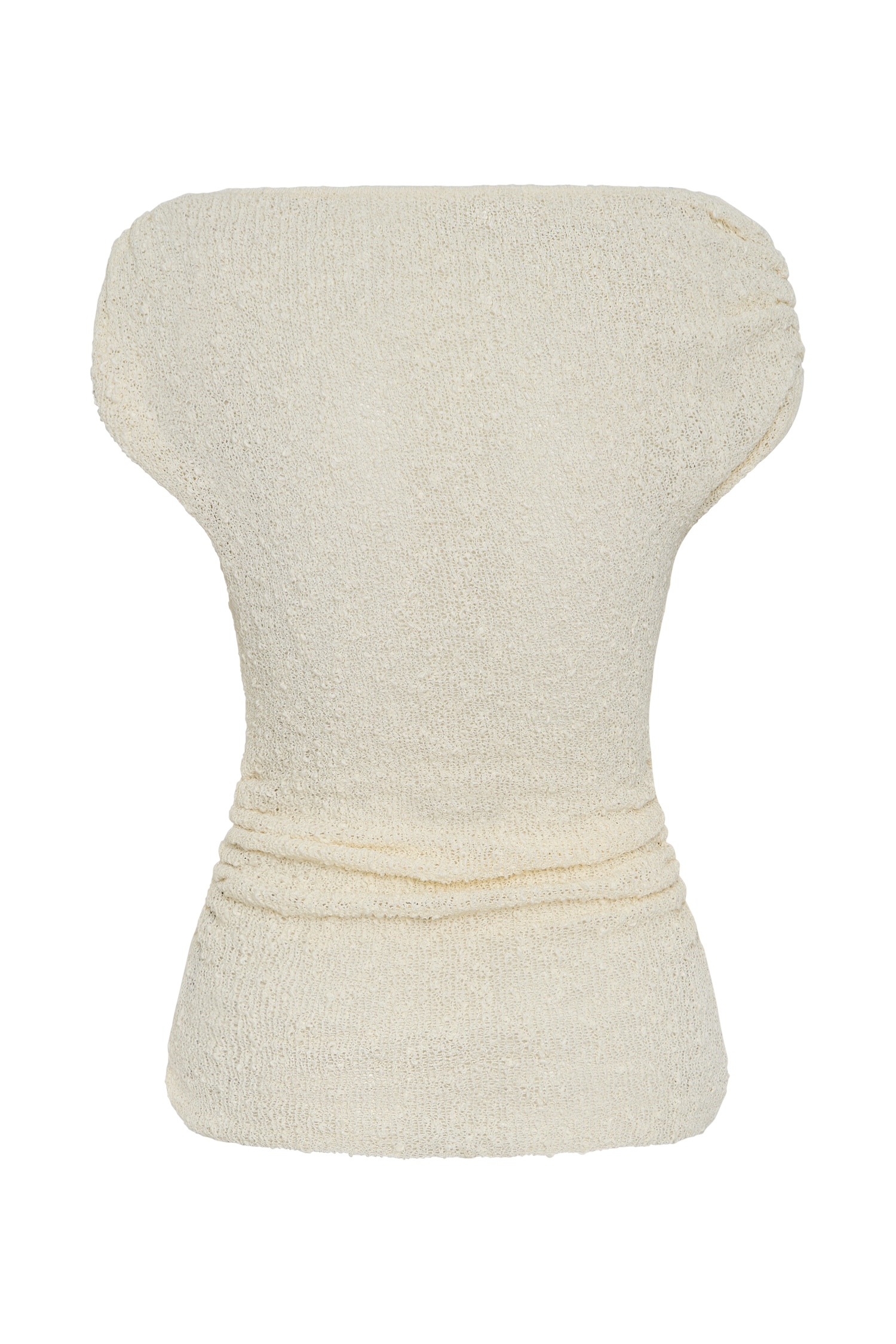 Chloe Off Shoulder Boucle Knit Top - Ivory