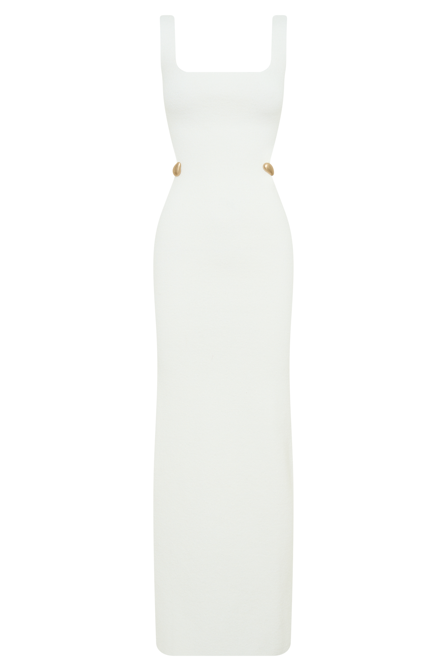 Alysanne Cut Out Knit Maxi Dress - White