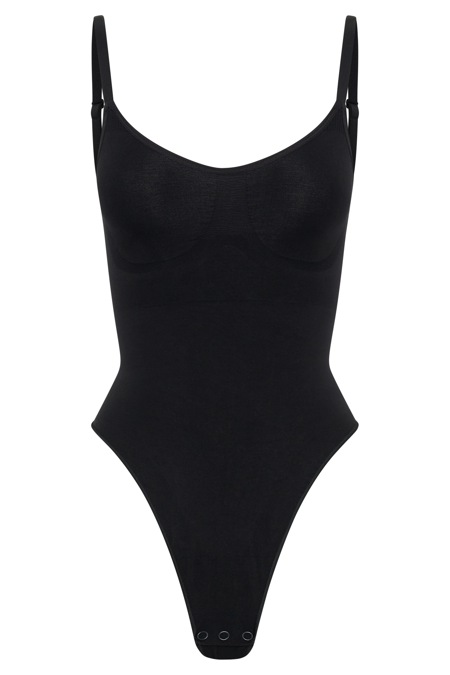 Alyssa Backless Shapewear Bodysuit - Black