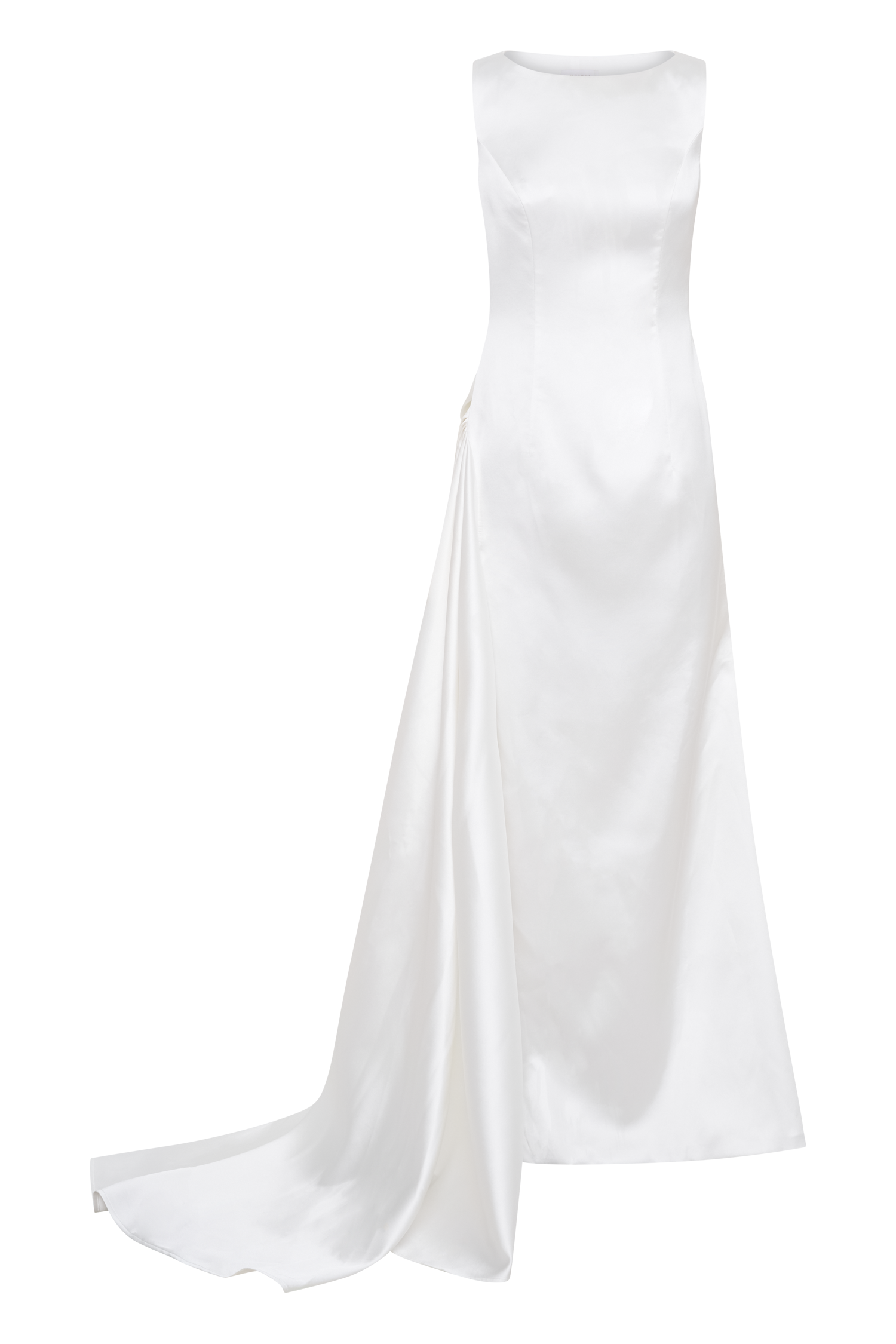 Fontanne Satin Wedding Gown - White