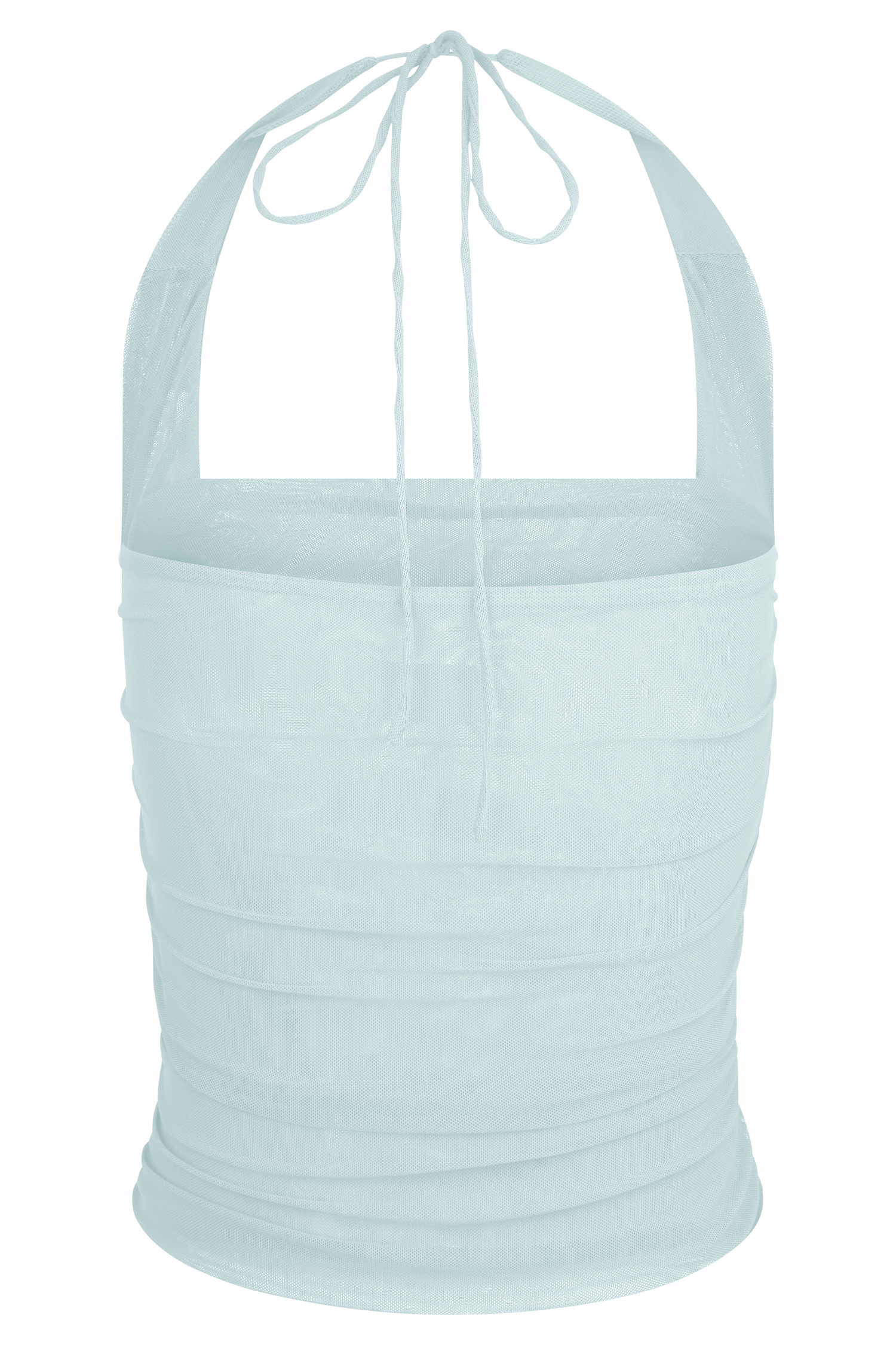 Brooklyn Mesh Crop Top - Pale Blue