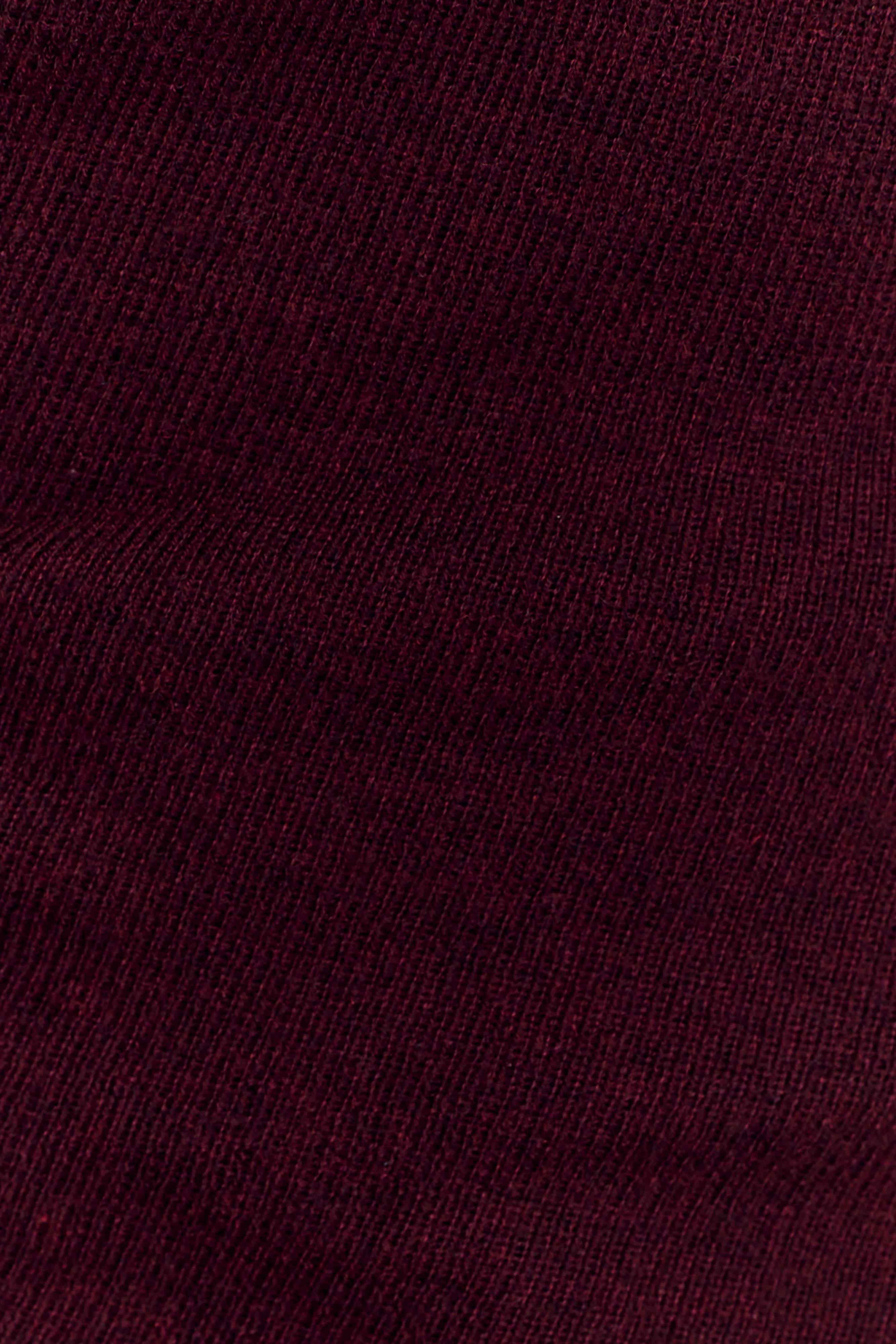 Culver Draped Twist Knit Top - Wine