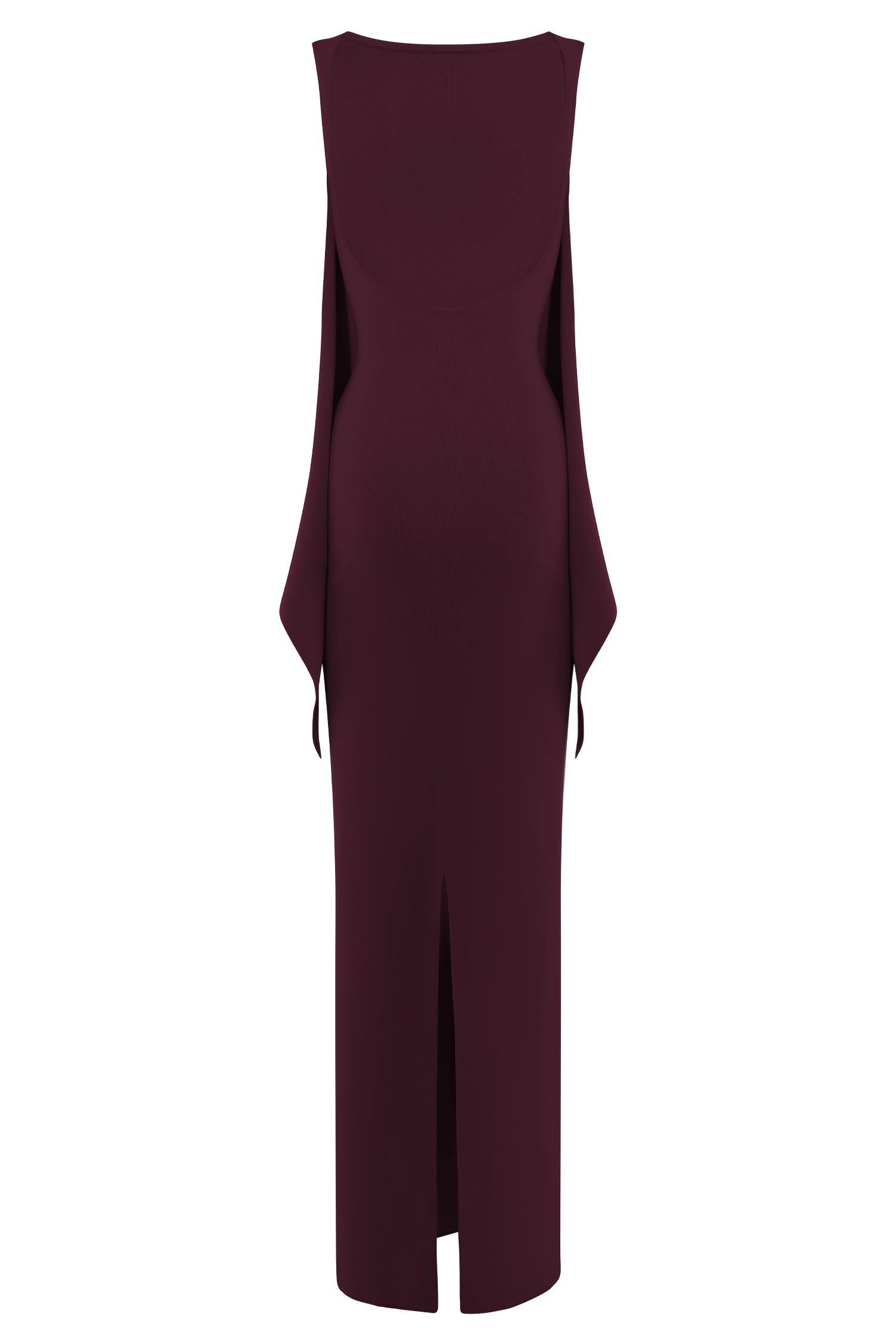 Darby Knit Scarf Maxi Dress - Merlot