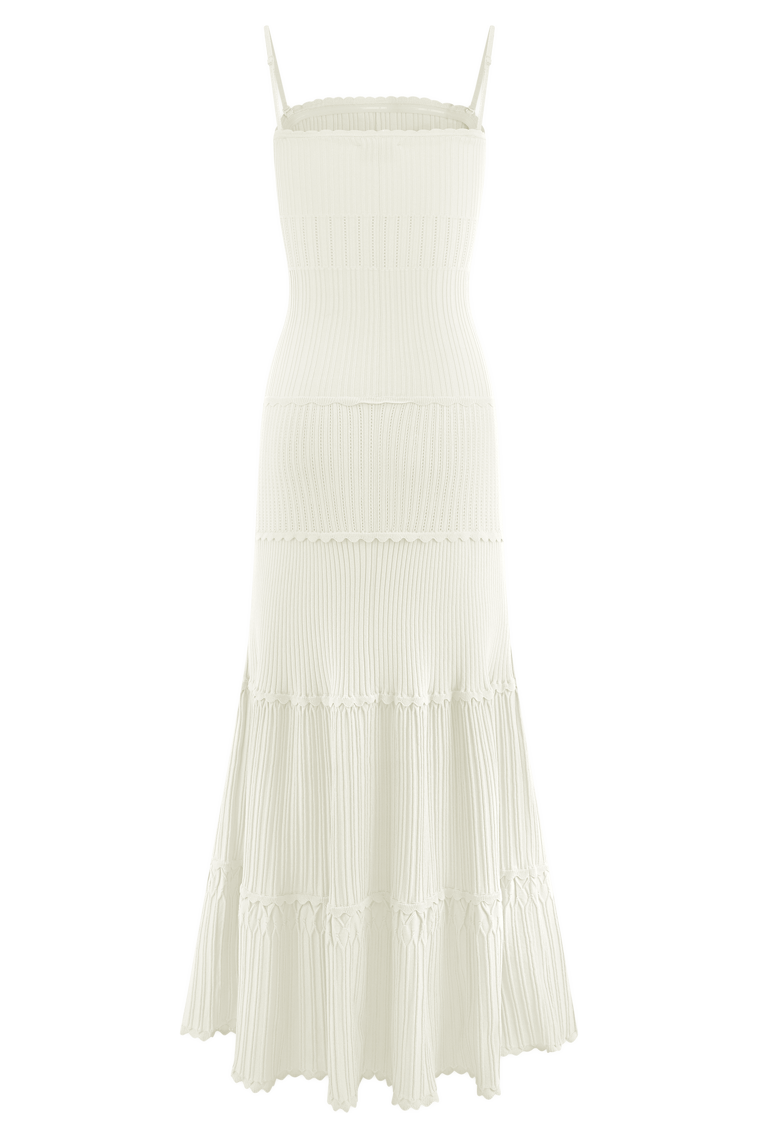 Finley Pointelle Knit Maxi Dress - Ivory