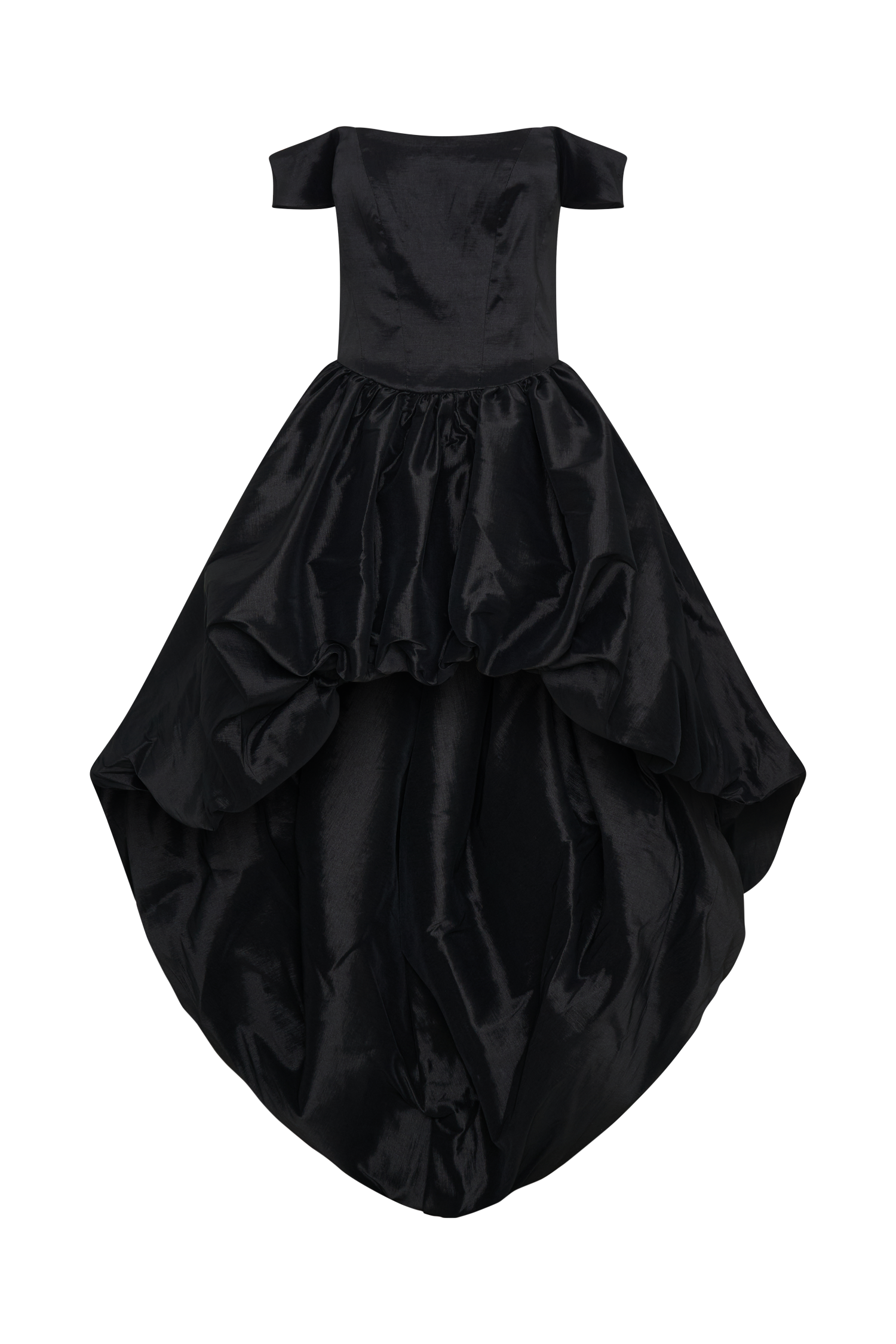 Amelia Bubble Maxi Dress - Black