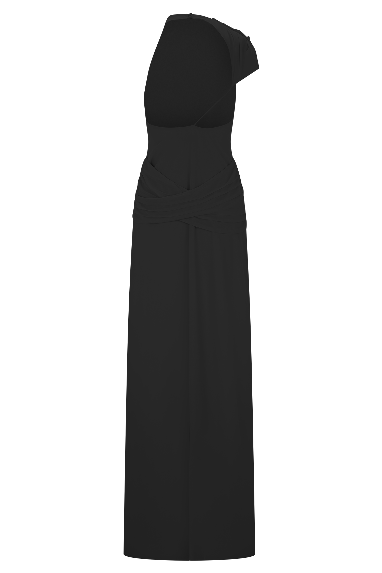 Analia Chiffon Maxi Dress - Black