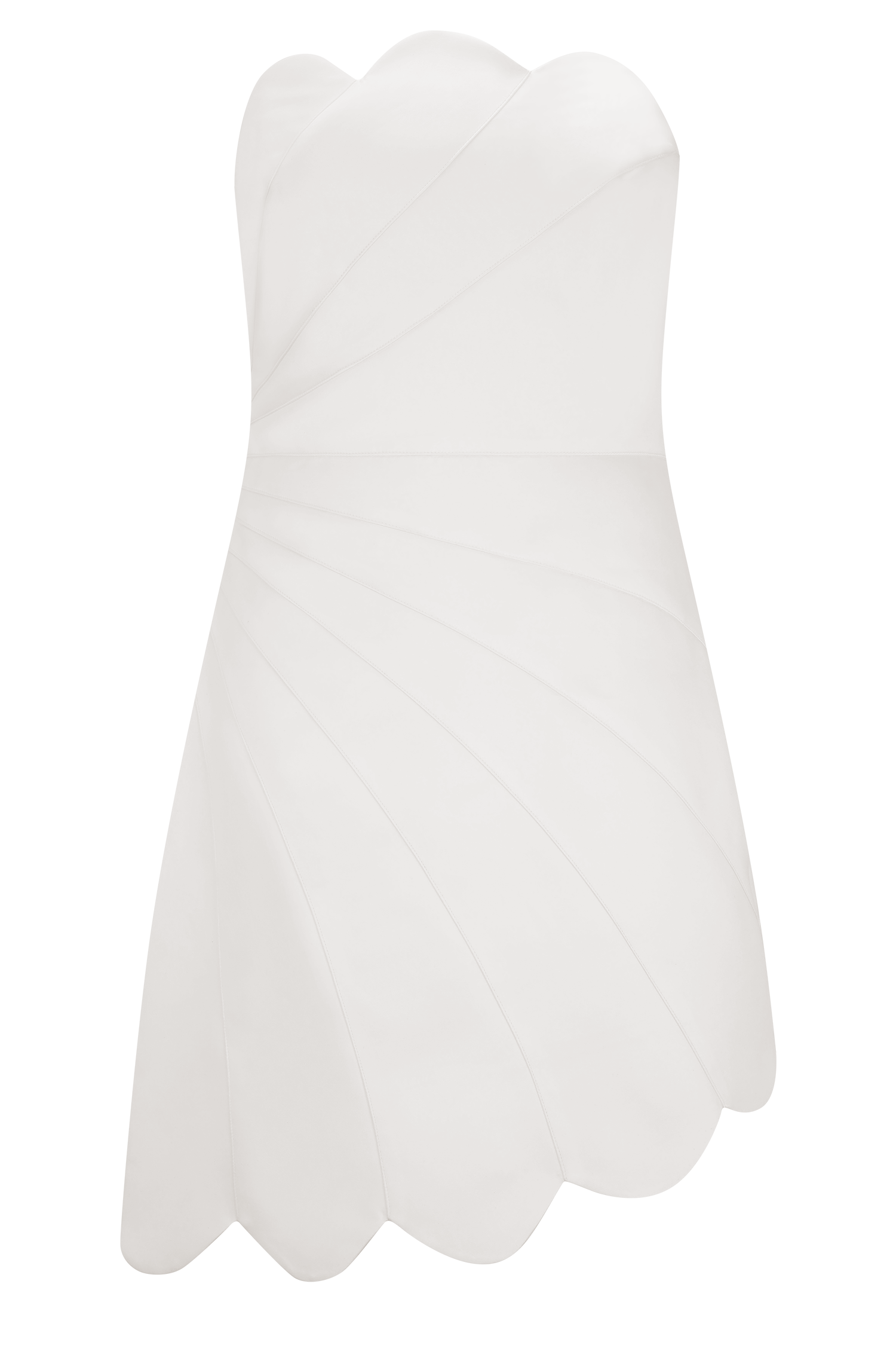 Atenea Satin Mini Dress - White