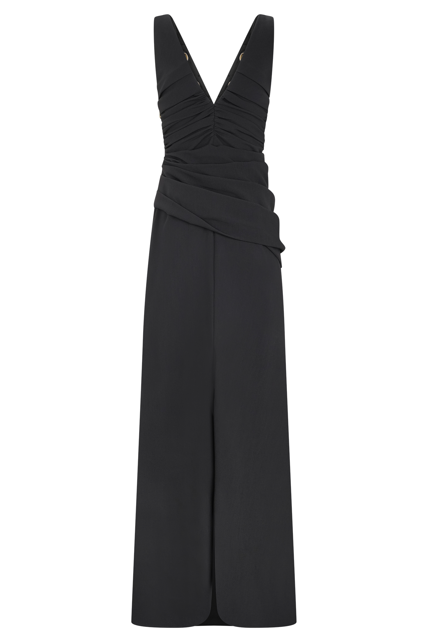 Axton Low Neck Maxi Dress - Black