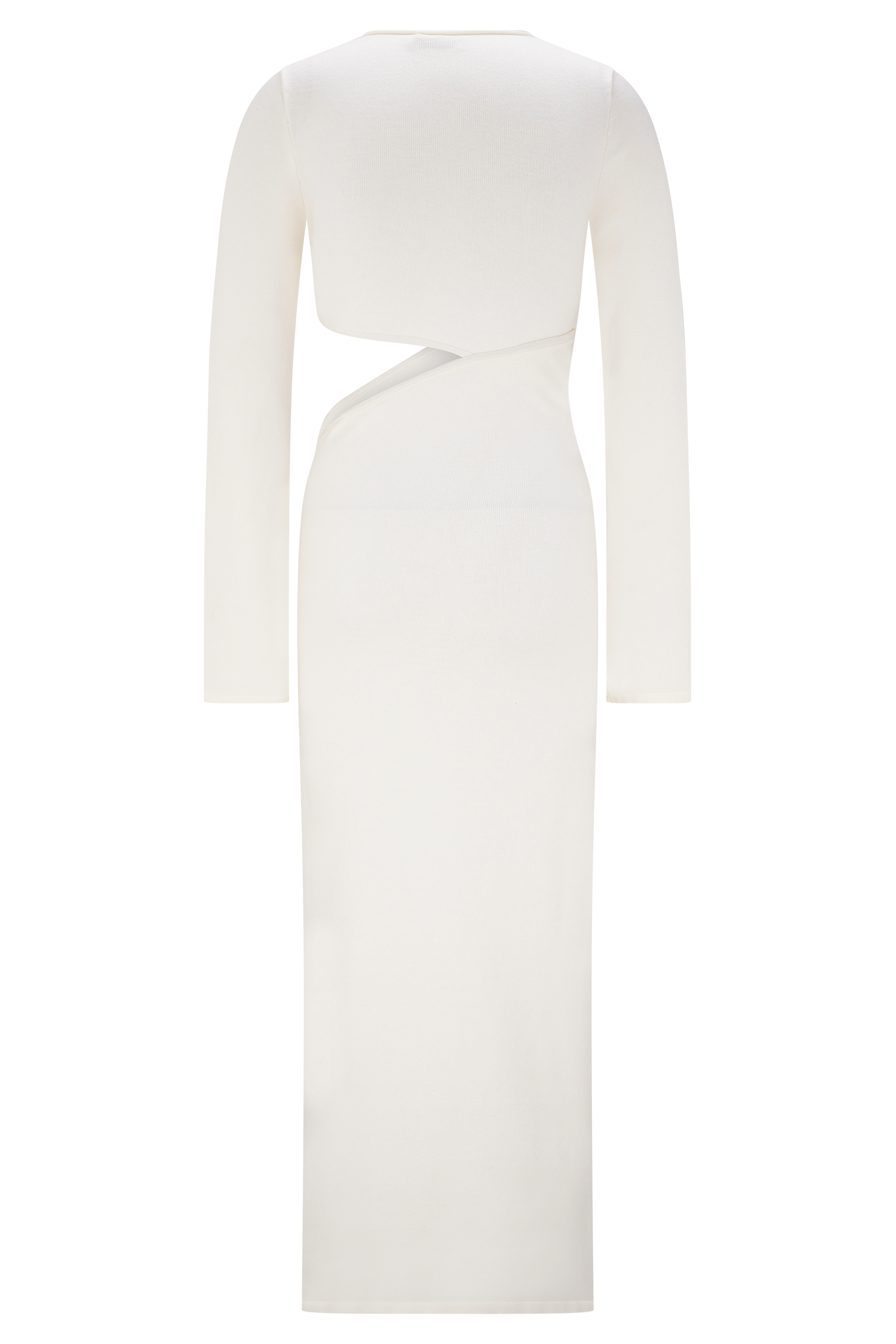 Azariah Long Sleeve Knit Midi Dress - Ivory
