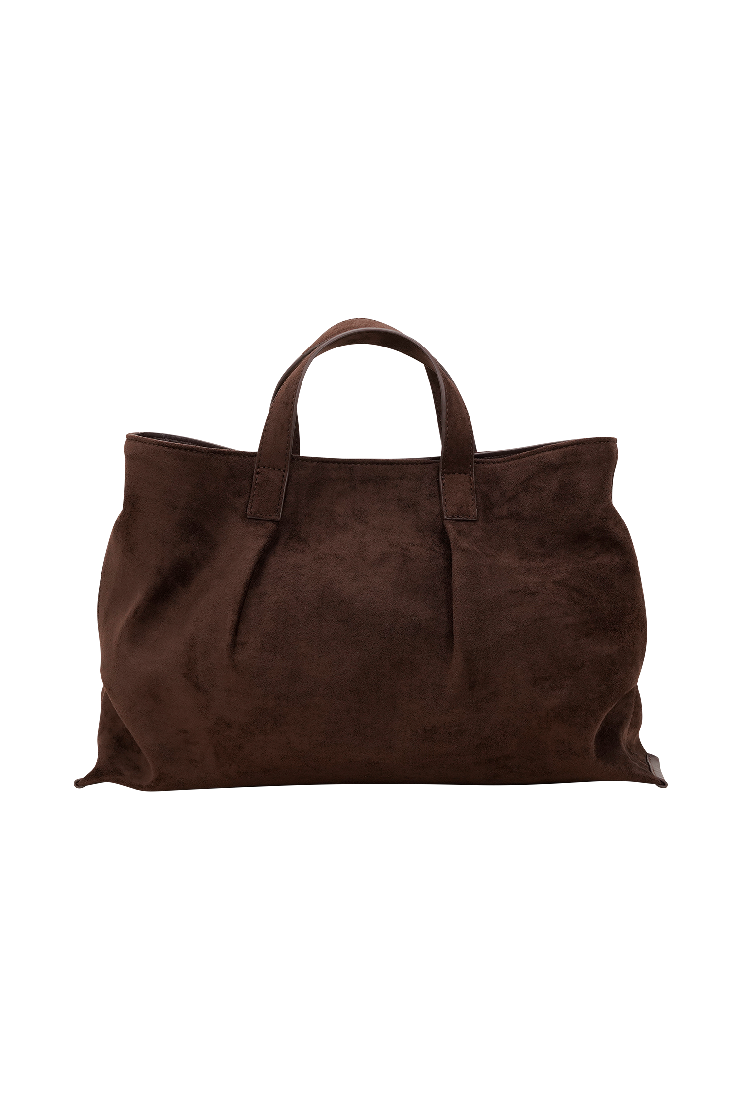 Baylor Faux Suede Bag - Chocolate