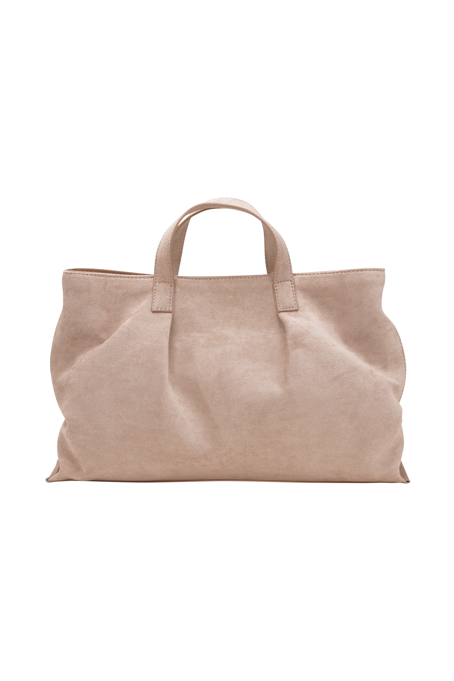 Baylor Faux Suede Bag - Natural
