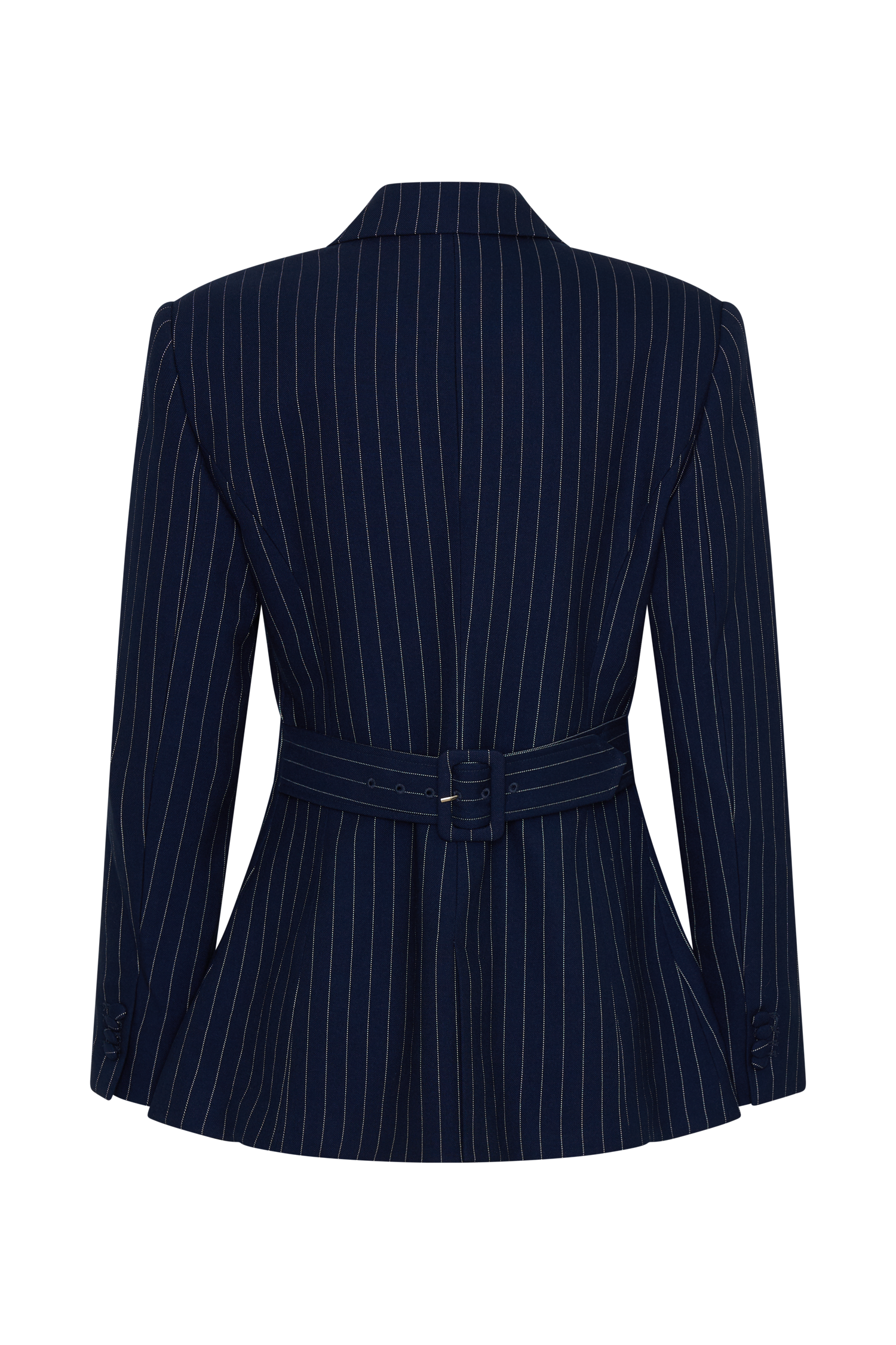 Bellamy Cinched Blazer - Navy Pinstripe