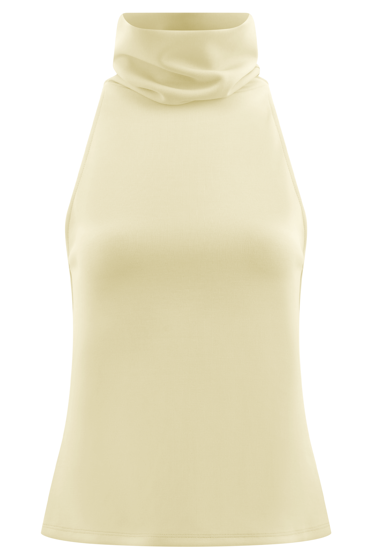 Birdie High Neck Sleeveless Top - Ivory