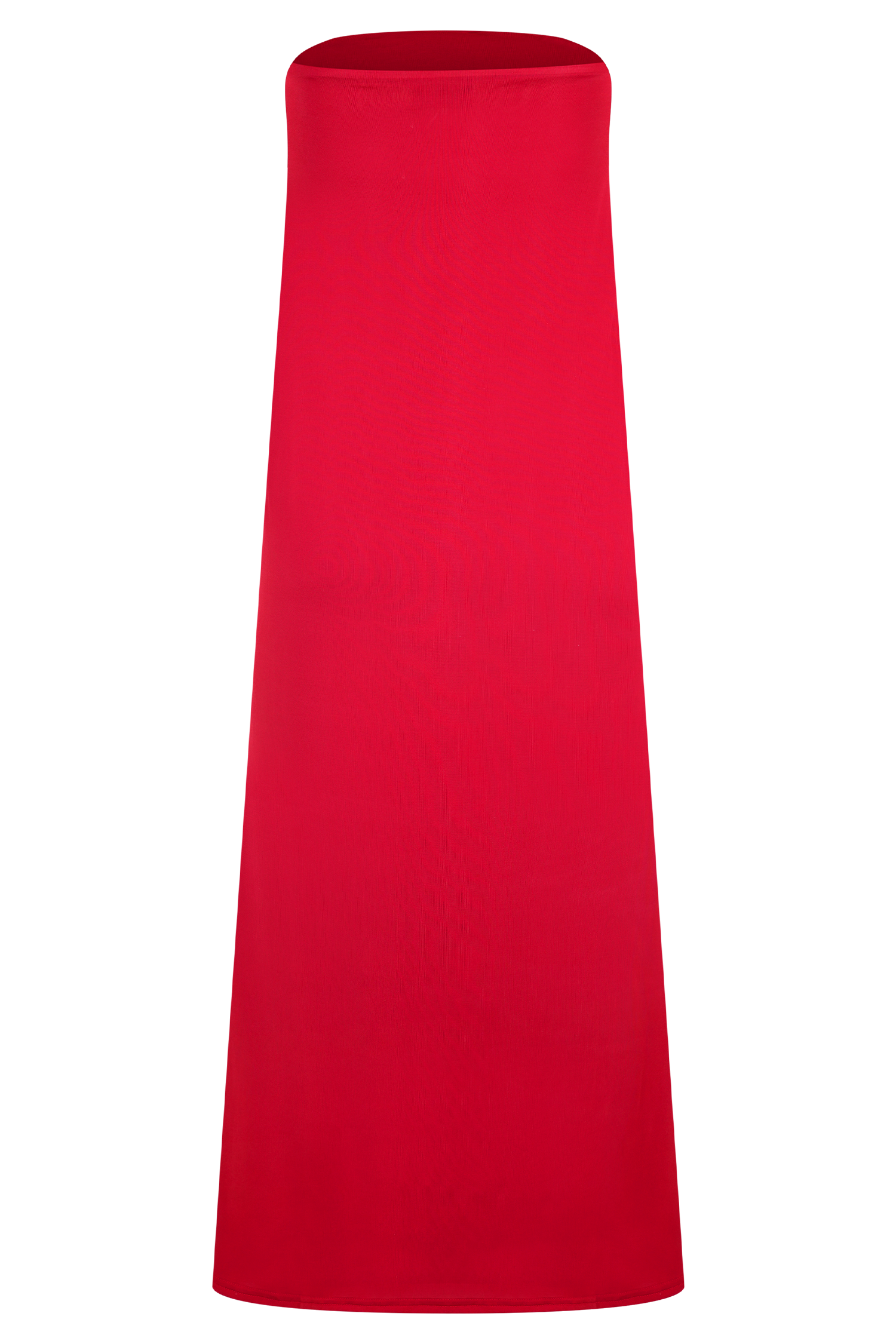 Bruna Slinky Fishtail Maxi Skirt - Red