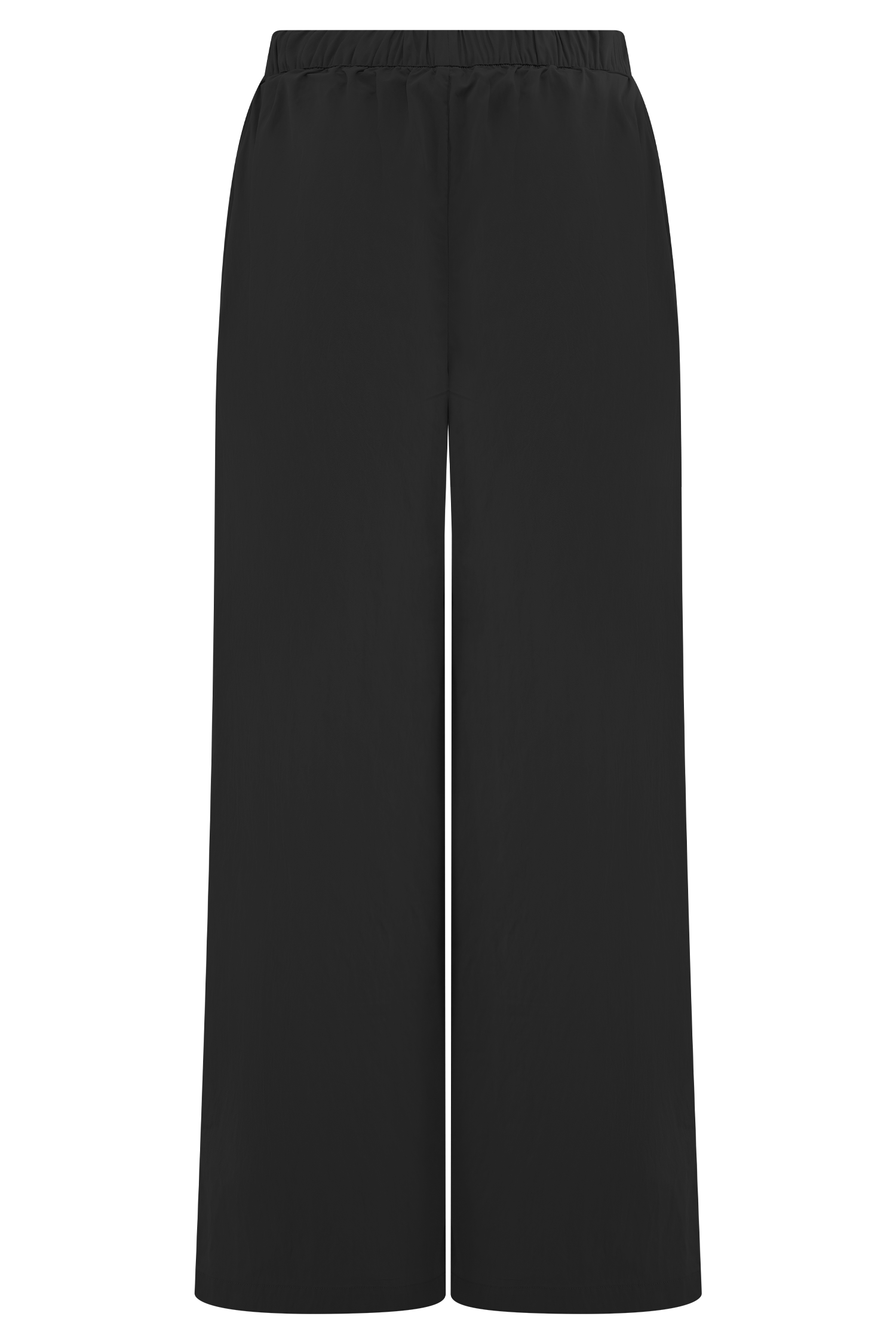 Campbell Cotton Wide Leg Pants - Black