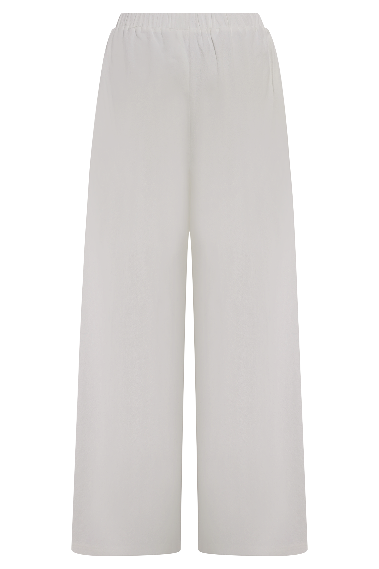 Campbell Cotton Wide Leg Pants - White