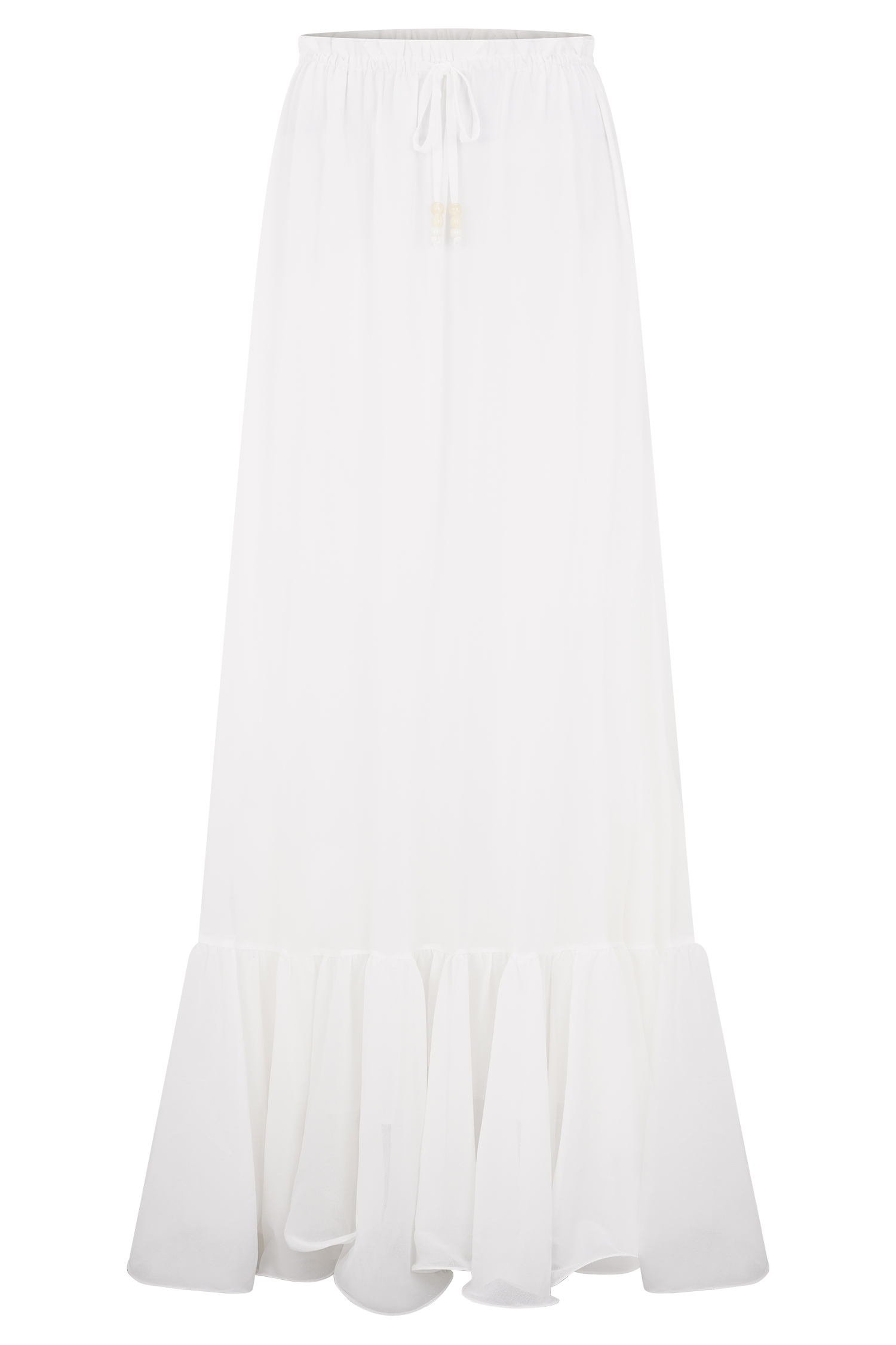Carlie Chiffon Maxi Skirt - Ivory