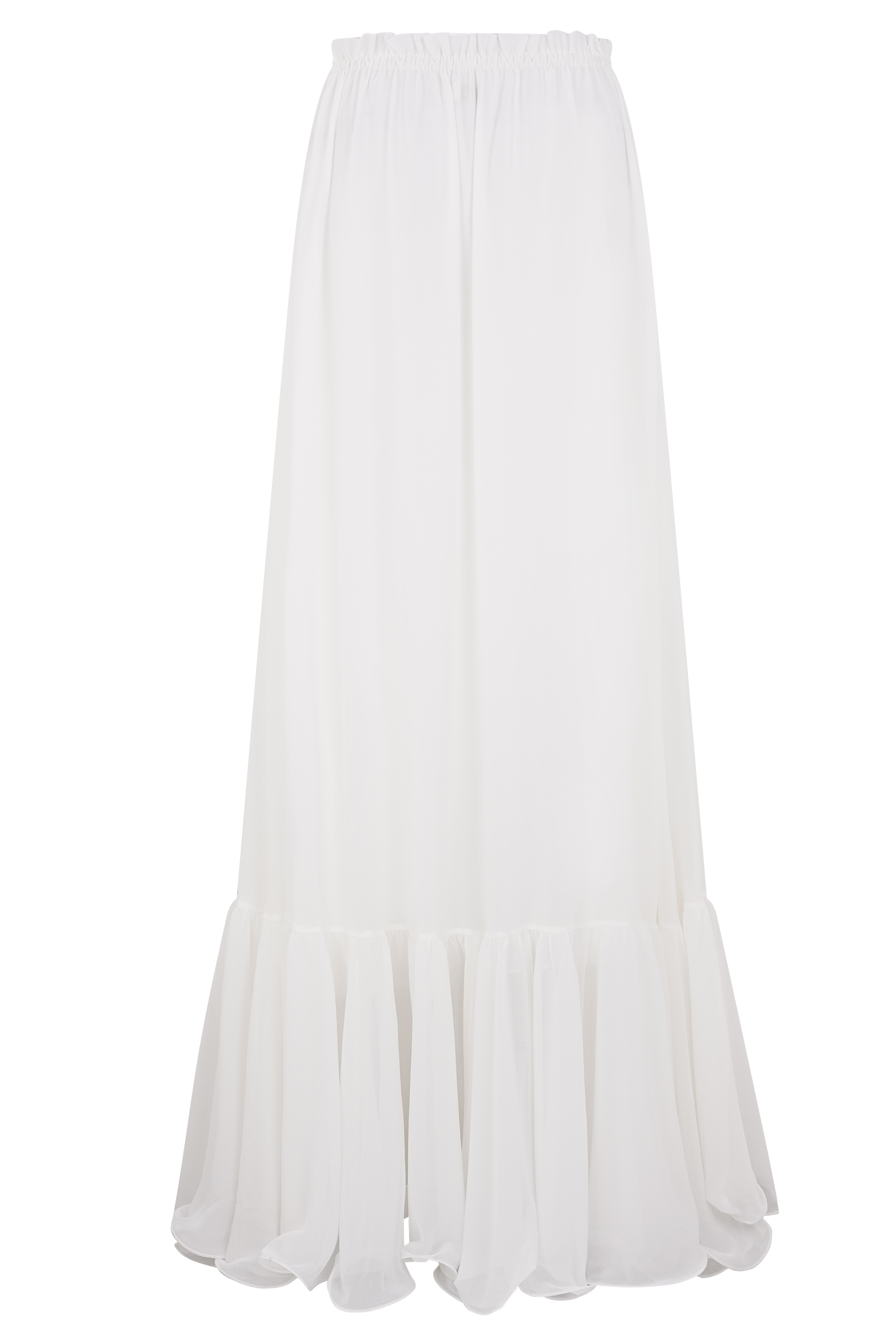 Carlie Chiffon Maxi Skirt - Ivory