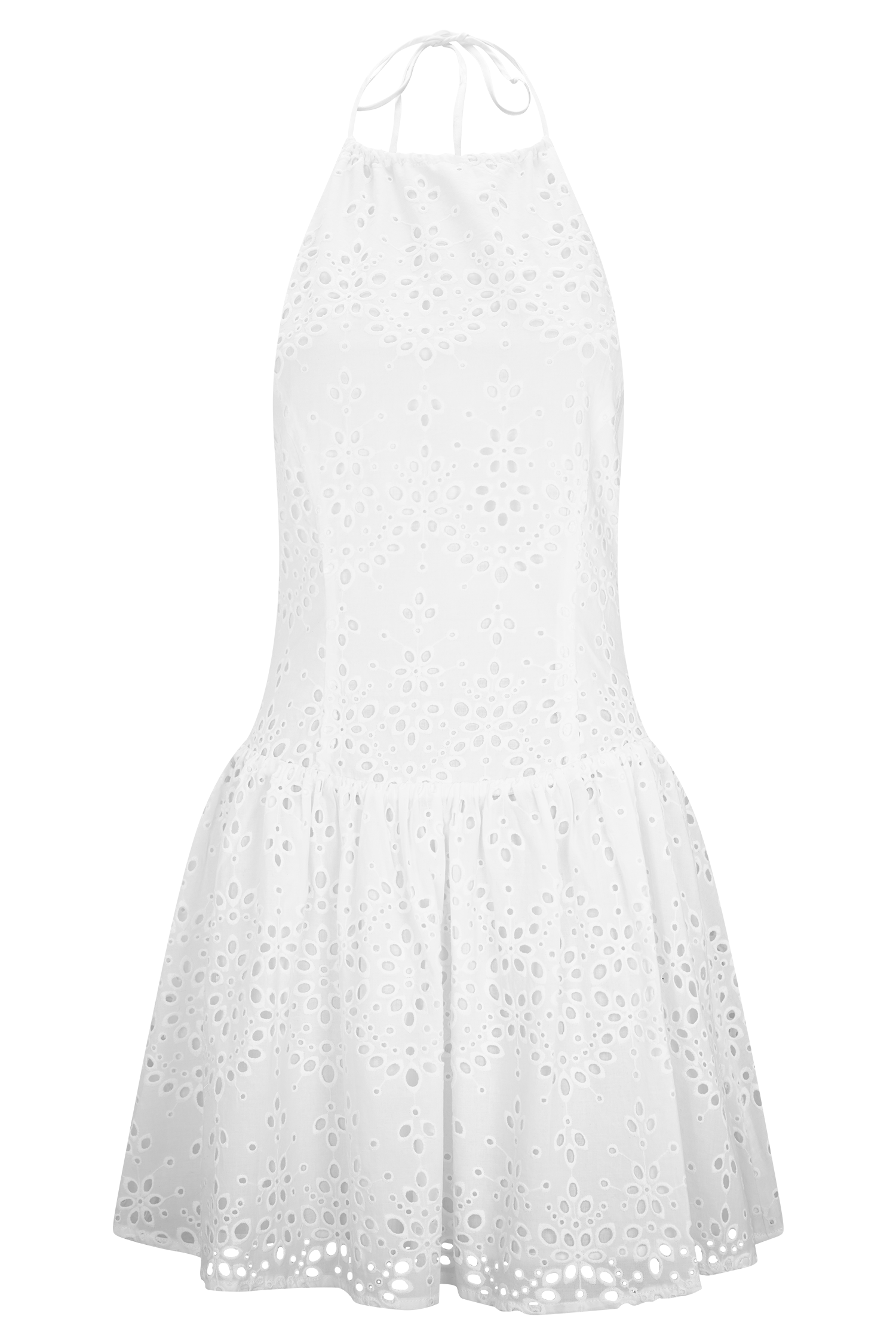 Carlina Broderie Mini Dress - White