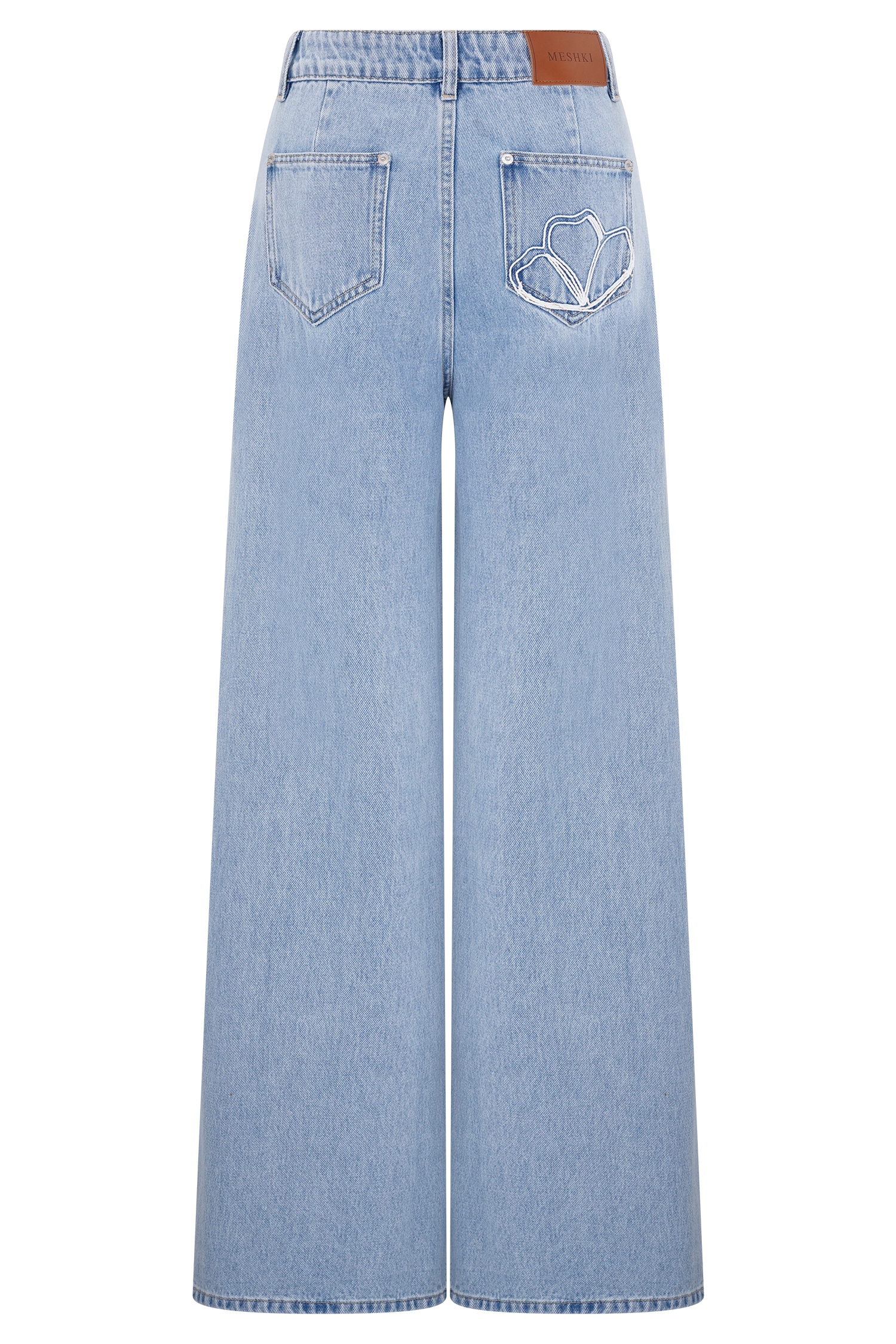 Carmella Embroided Jeans - Mid Blue