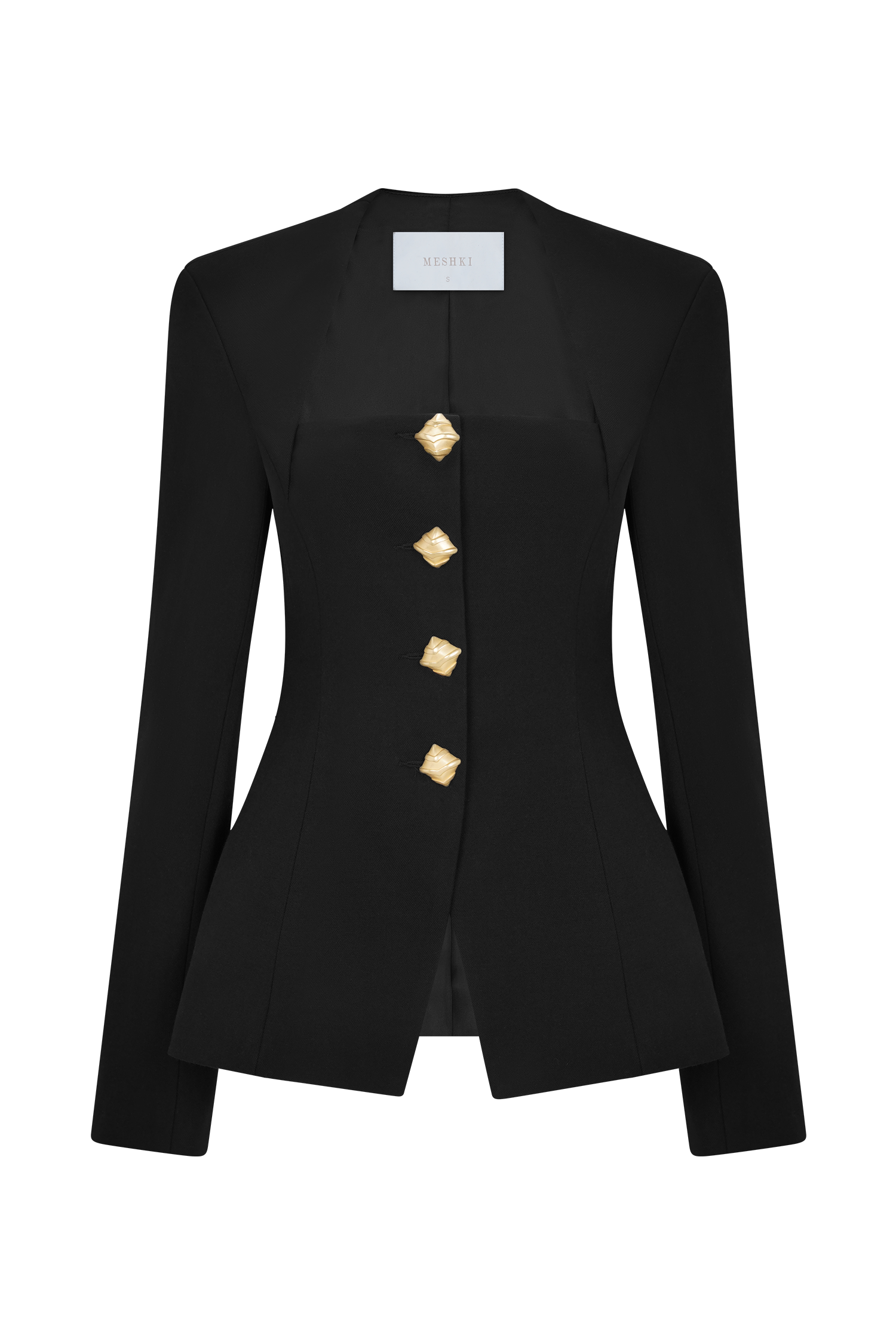 Christel Suiting Fitted Blazer - Black