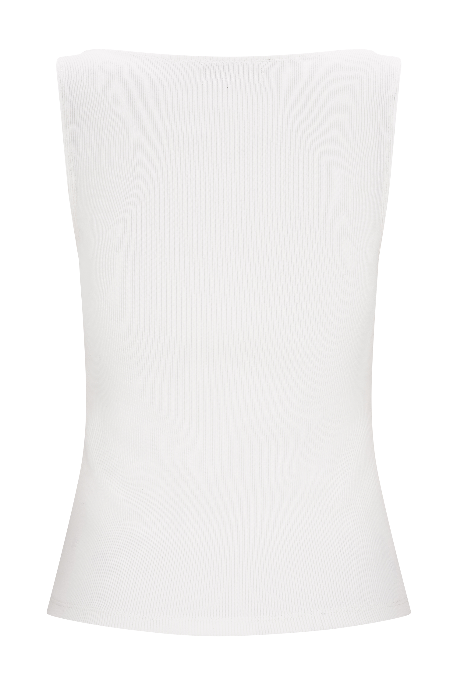 Coraline Panelled Sleeveless Top - White