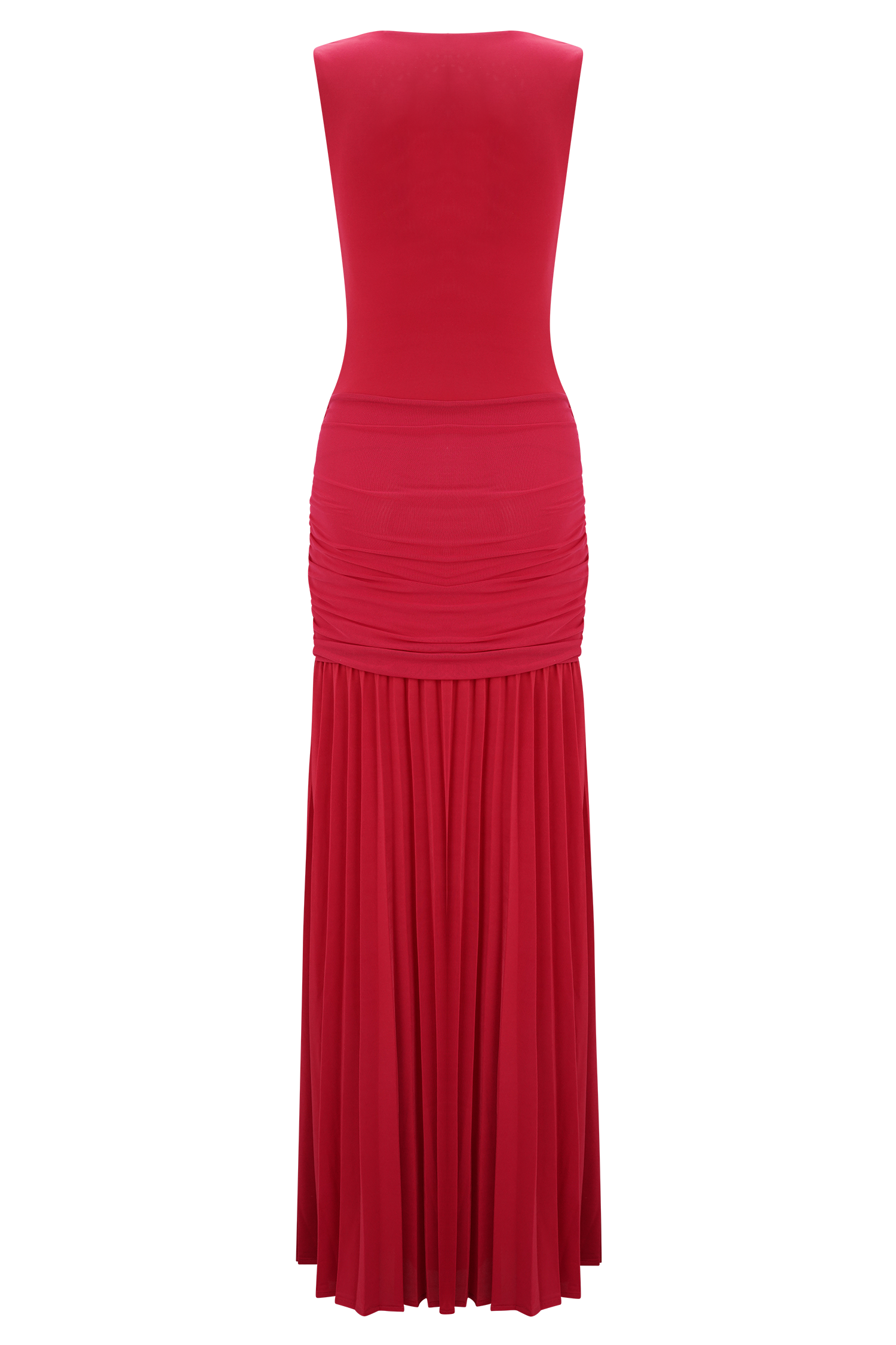 Dania Cowl Neck Slinky Maxi Dress - Fuchsia Pink