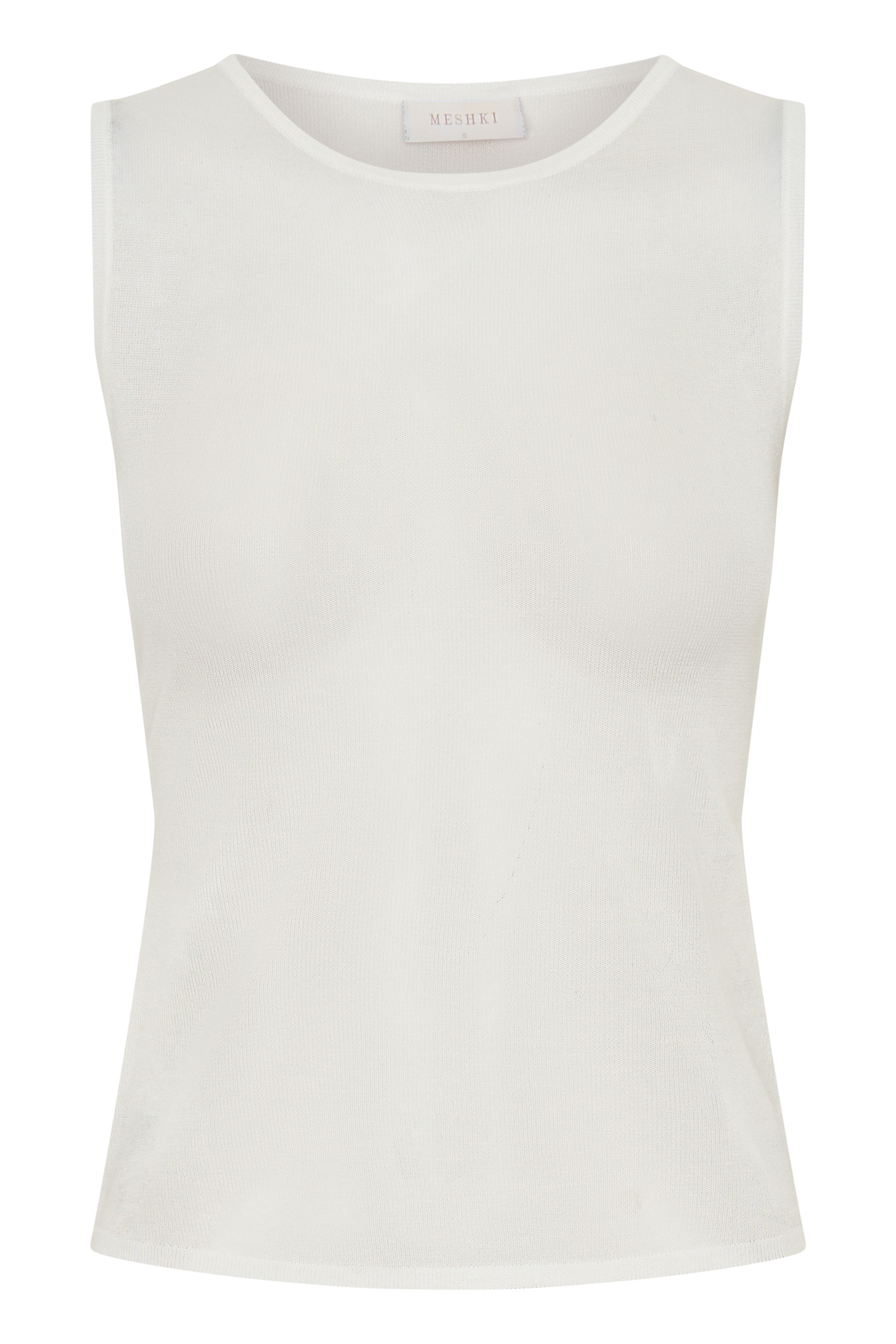 Dollie Sheer Knit Tank Top - Ivory