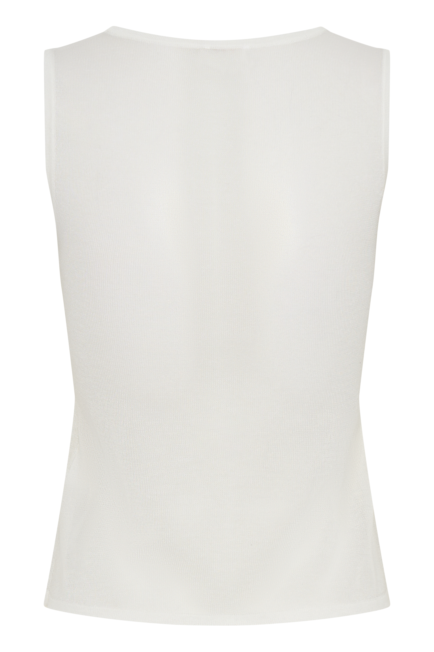 Dollie Sheer Knit Tank Top - Ivory