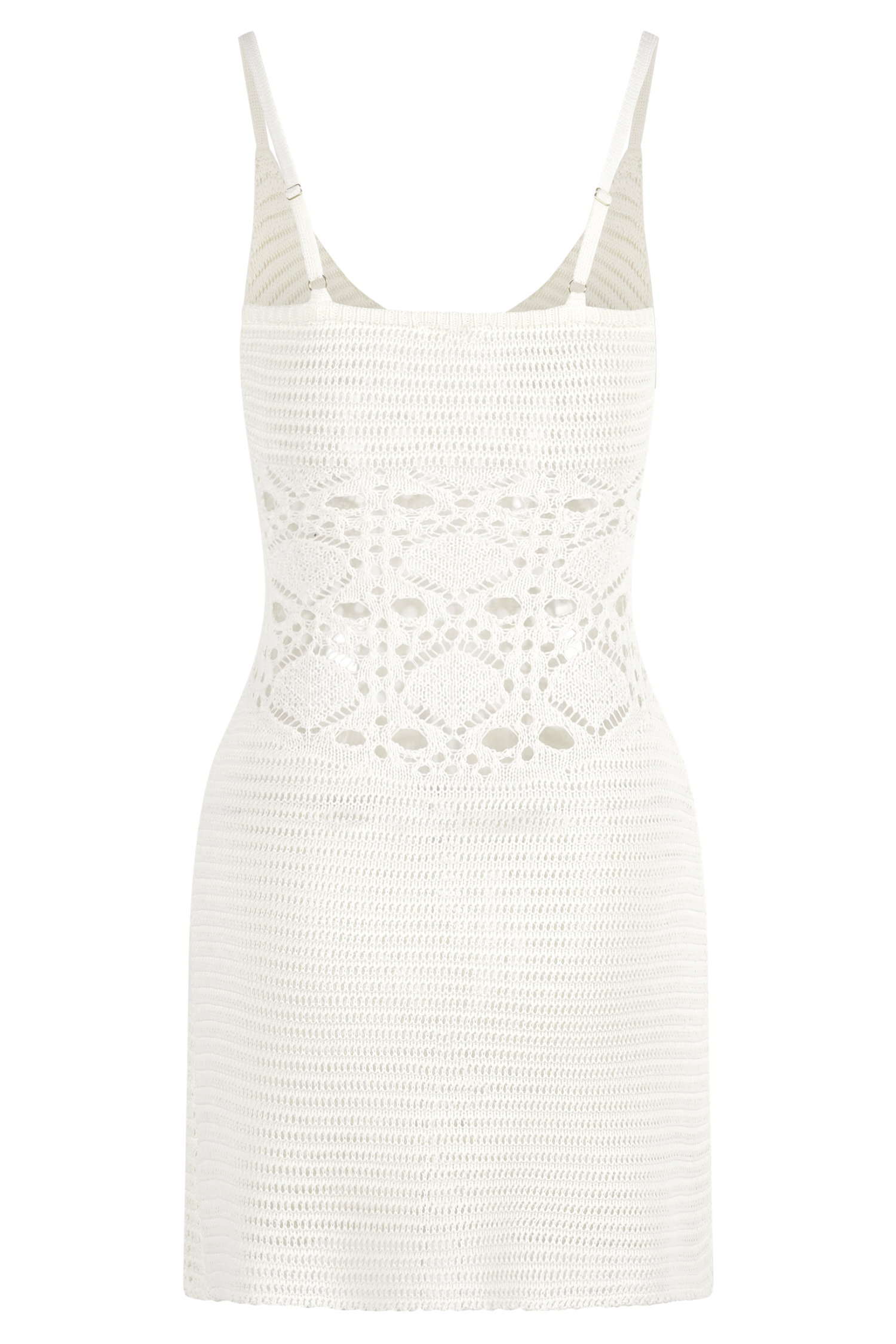 Everette Crochet Knit Mini Dress - Ivory