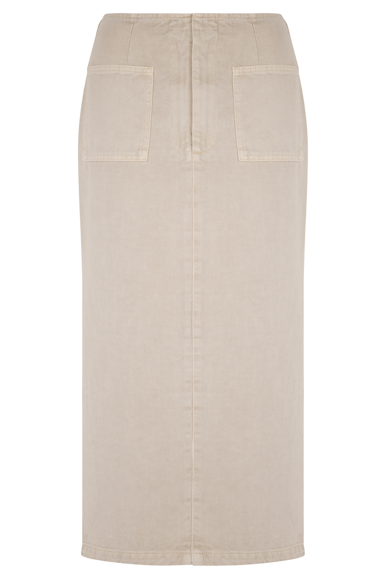 Fallon Denim Midi Skirt - Stone Wash