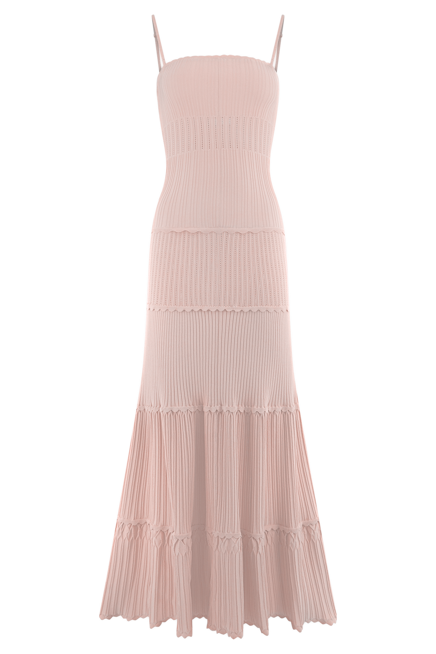 Finley Pointelle Knit Maxi Dress - Baby Pink