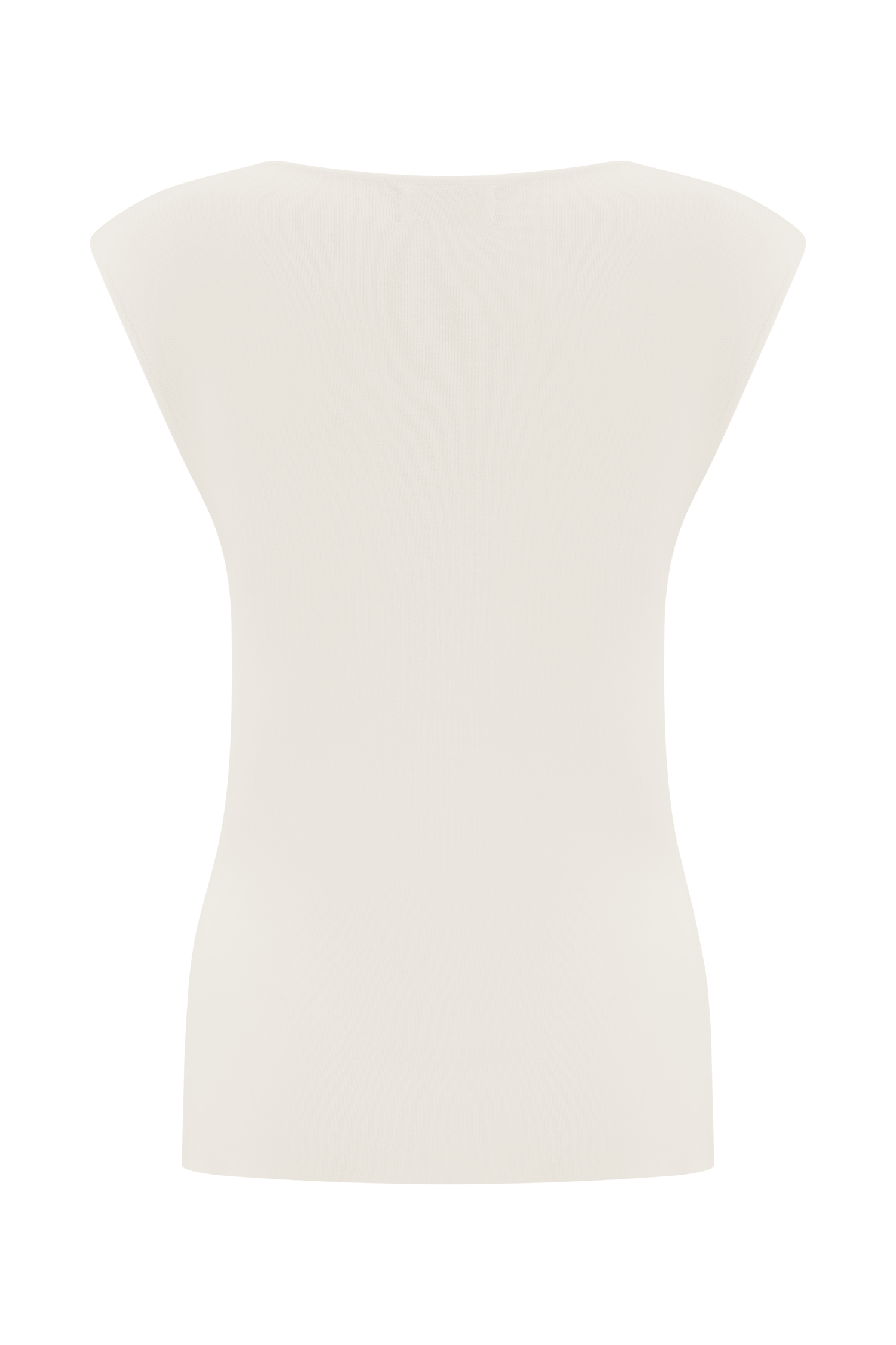 Francisca Cowl Neck Knit Top - White