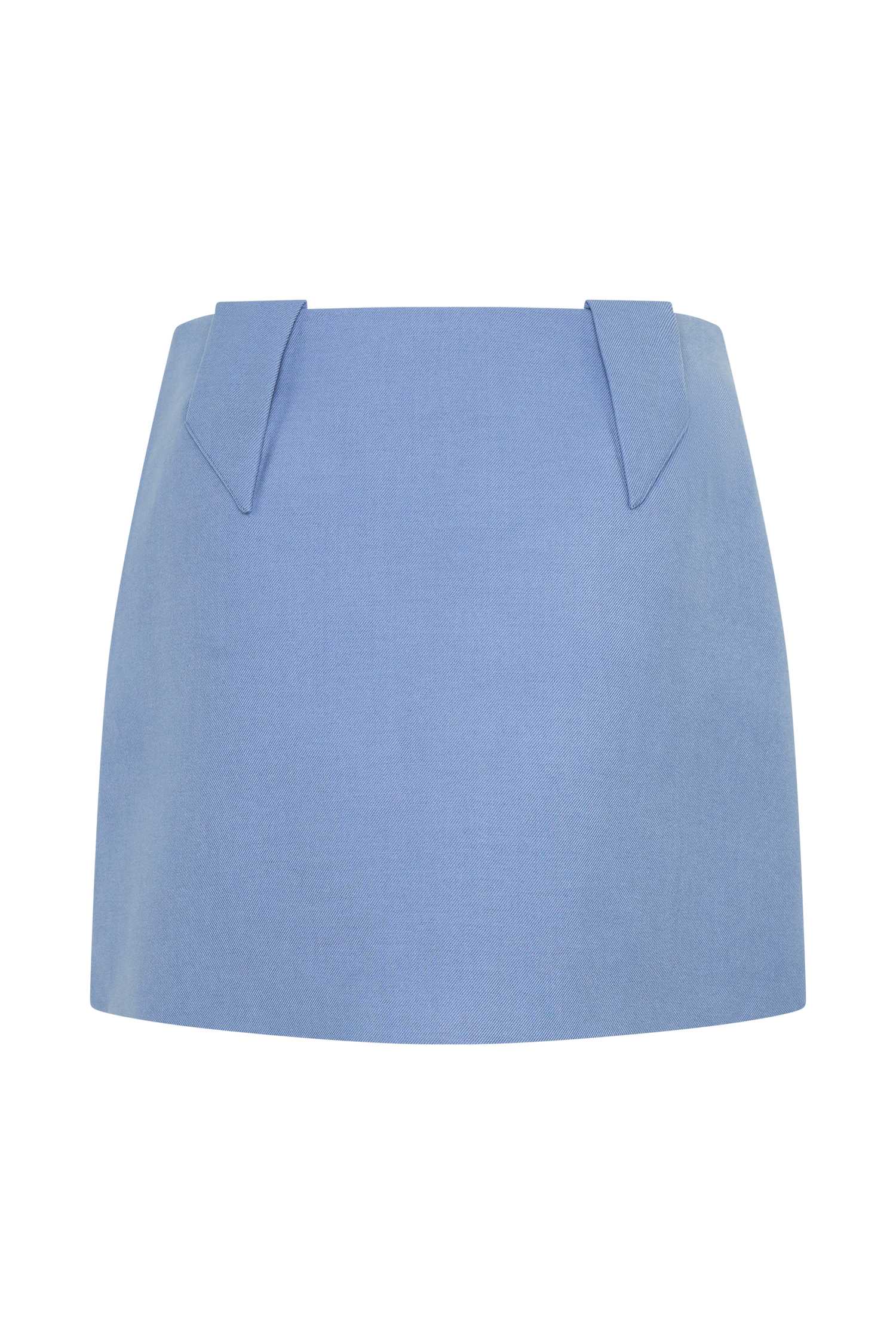 Gina Suiting Mini Skirt - Ocean Blue