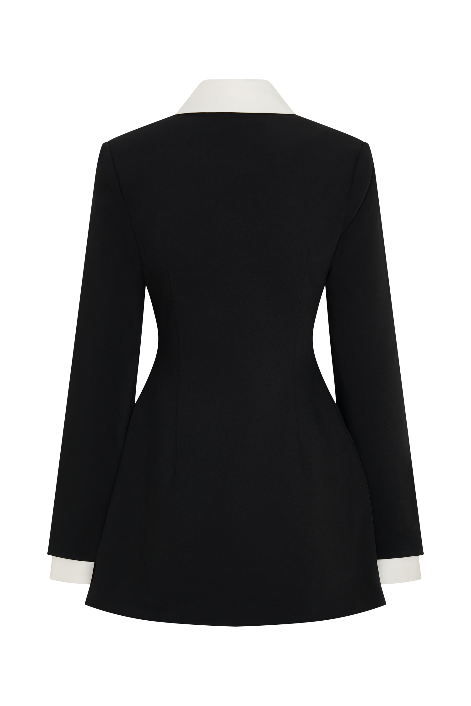 Gretchen Suiting Mini Dress - Black