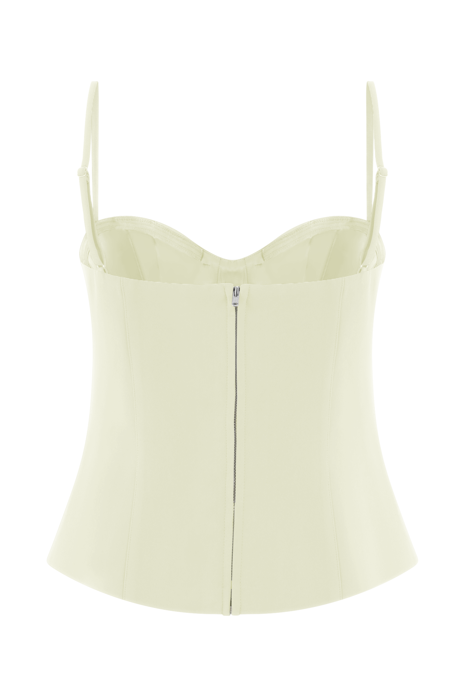 Jaime Spaghetti Strap Suiting Top - Ivory