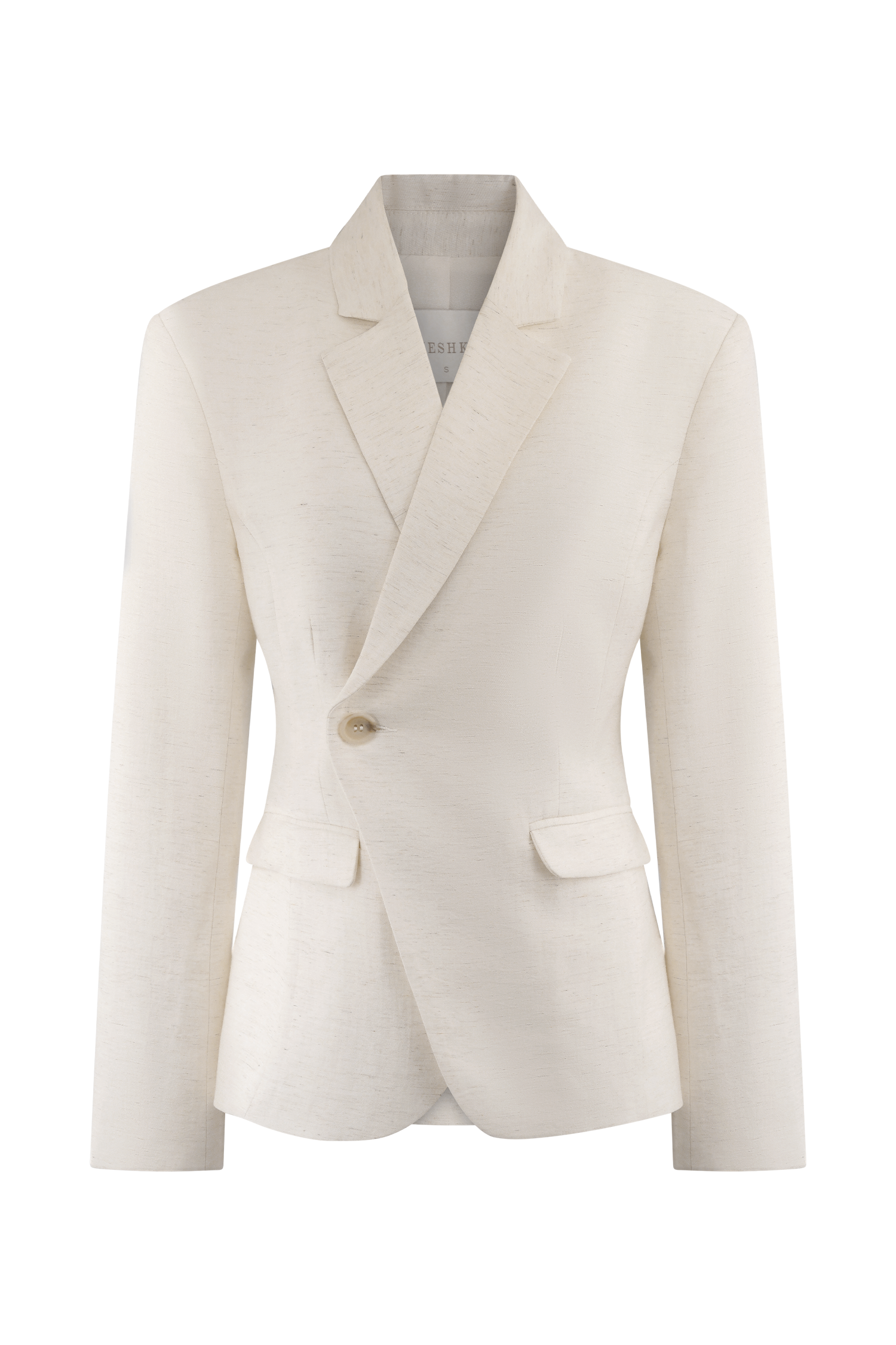 Jameson Cinched Linen Blazer - Oat Marle