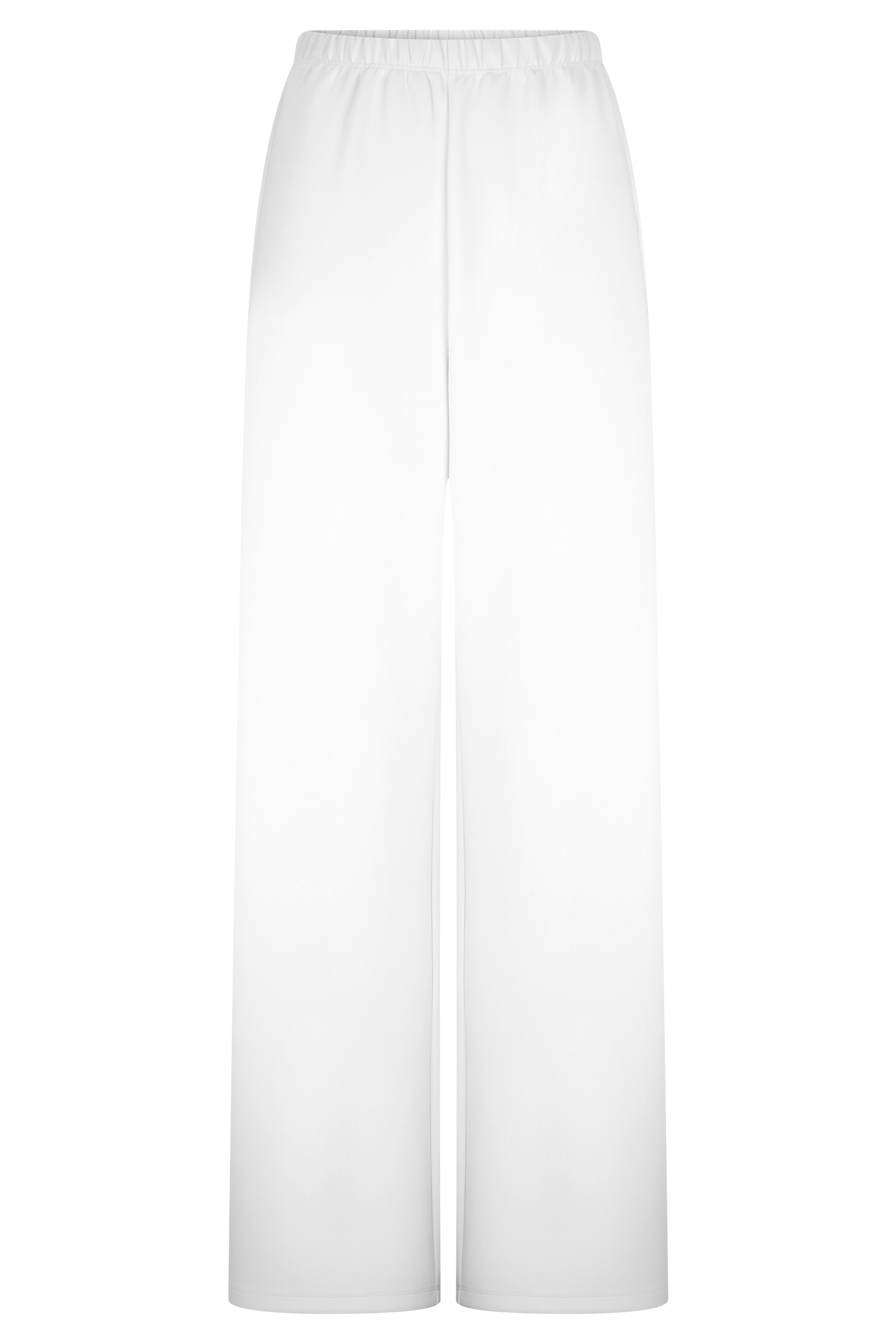 Janayia Cotton Wide Leg Pants - White