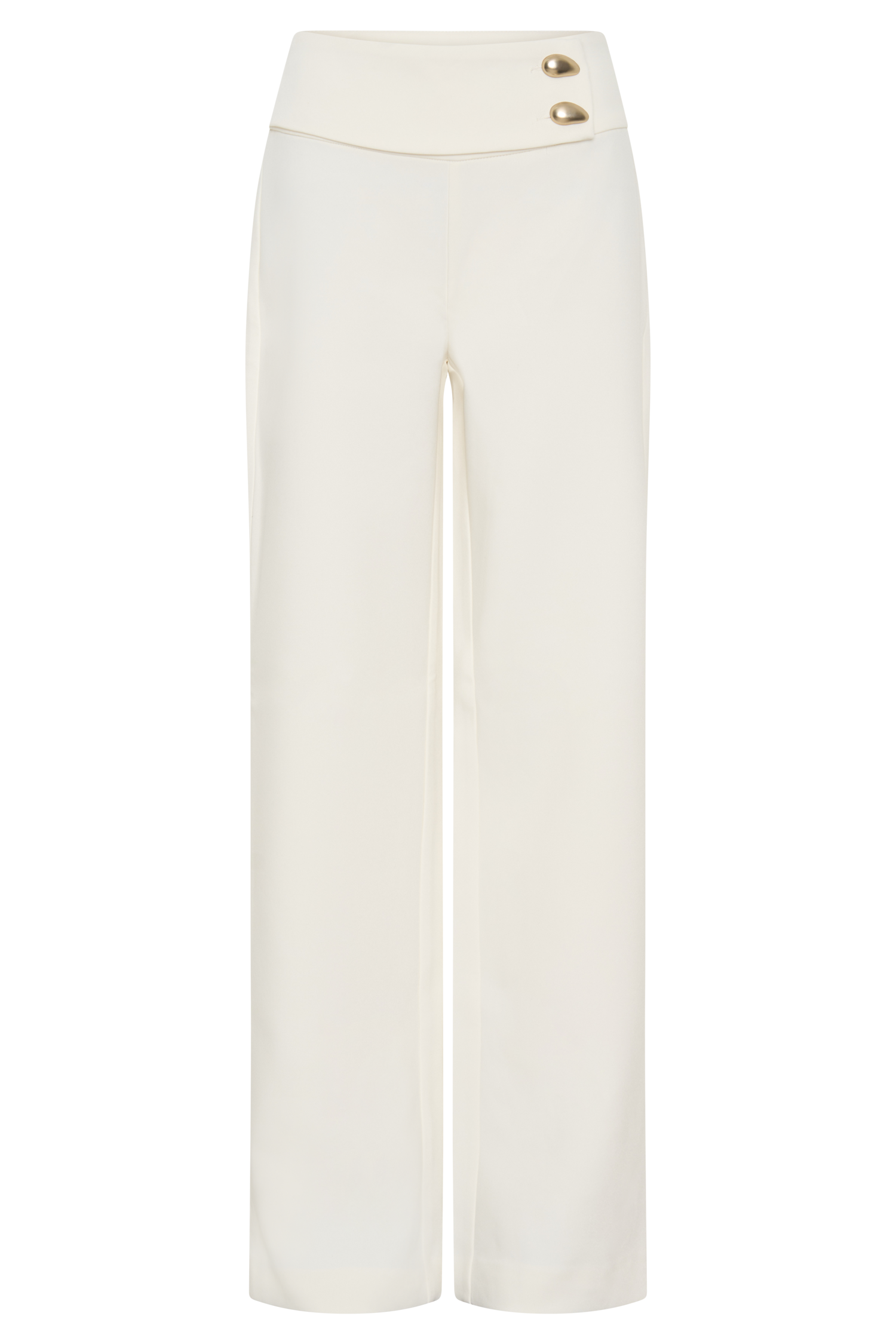 Lindie Straight Leg Suiting Pants - Ivory