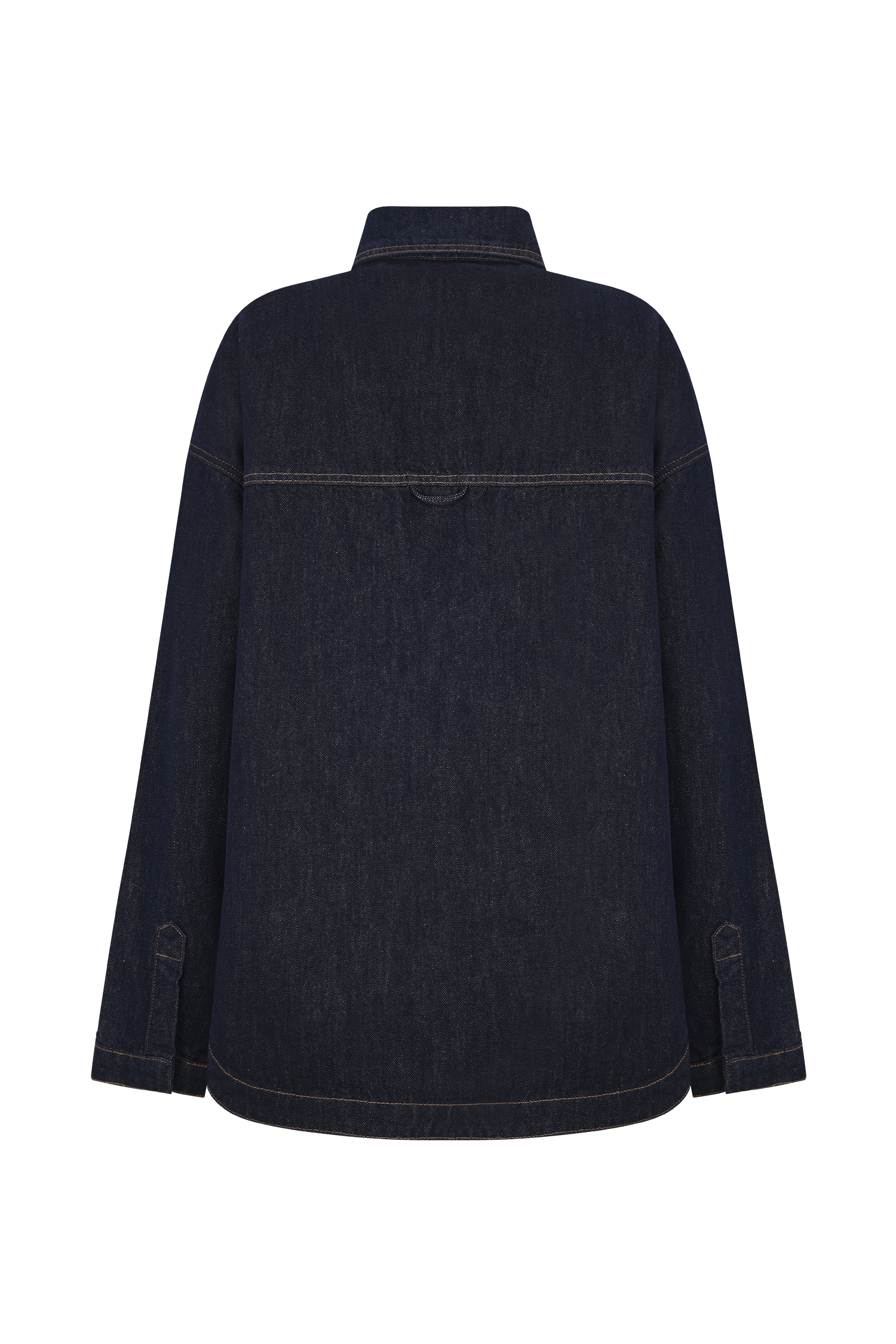 Lioda Oversized Denim Shirt - Washed Indigo Blue