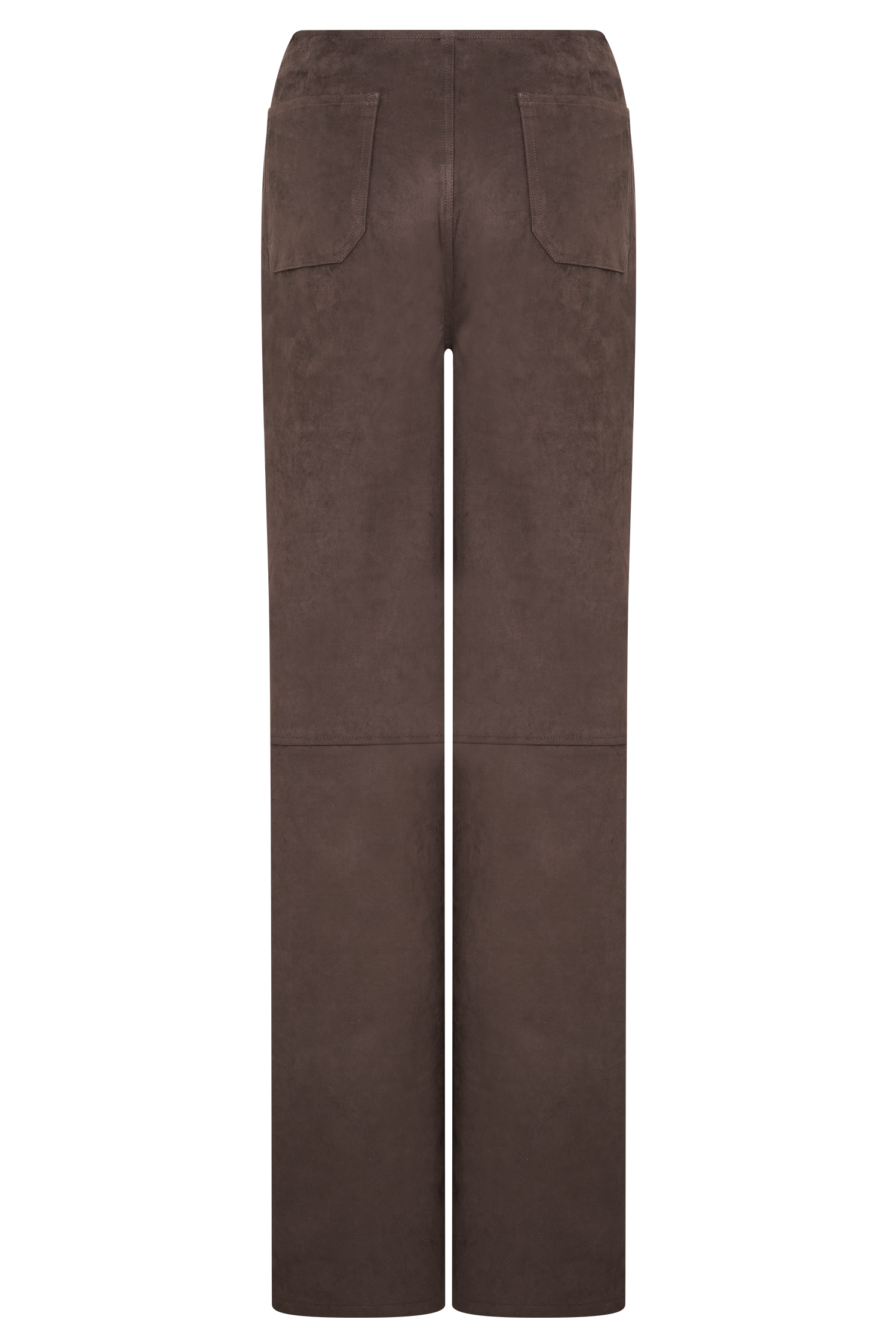 Logan Faux Suede Pants - Dark Chocolate