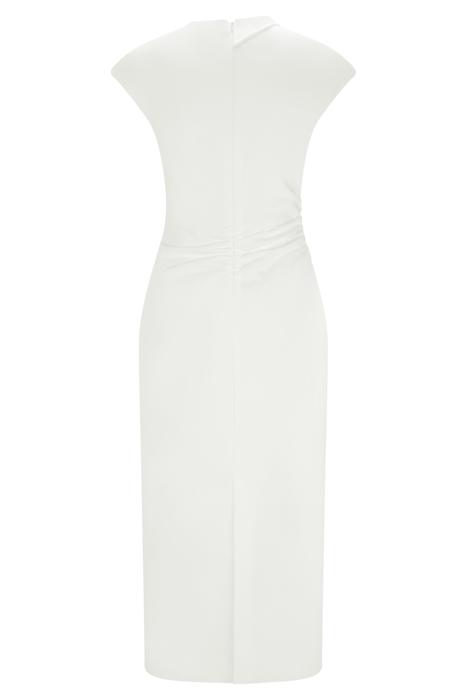Lorena Cotton Midi Dress - White