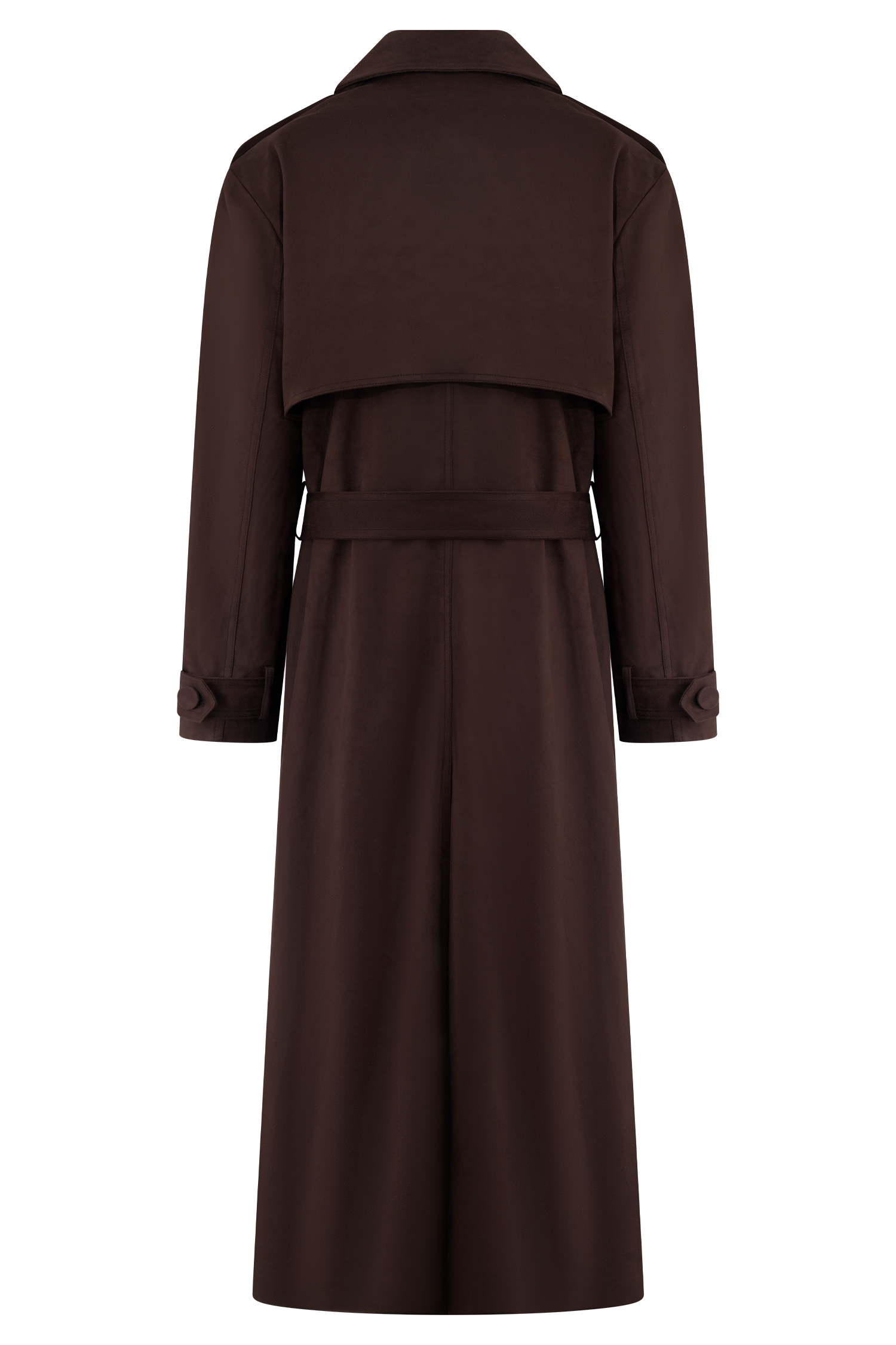 Marc Faux Suede Coat - Cocoa Chocolate