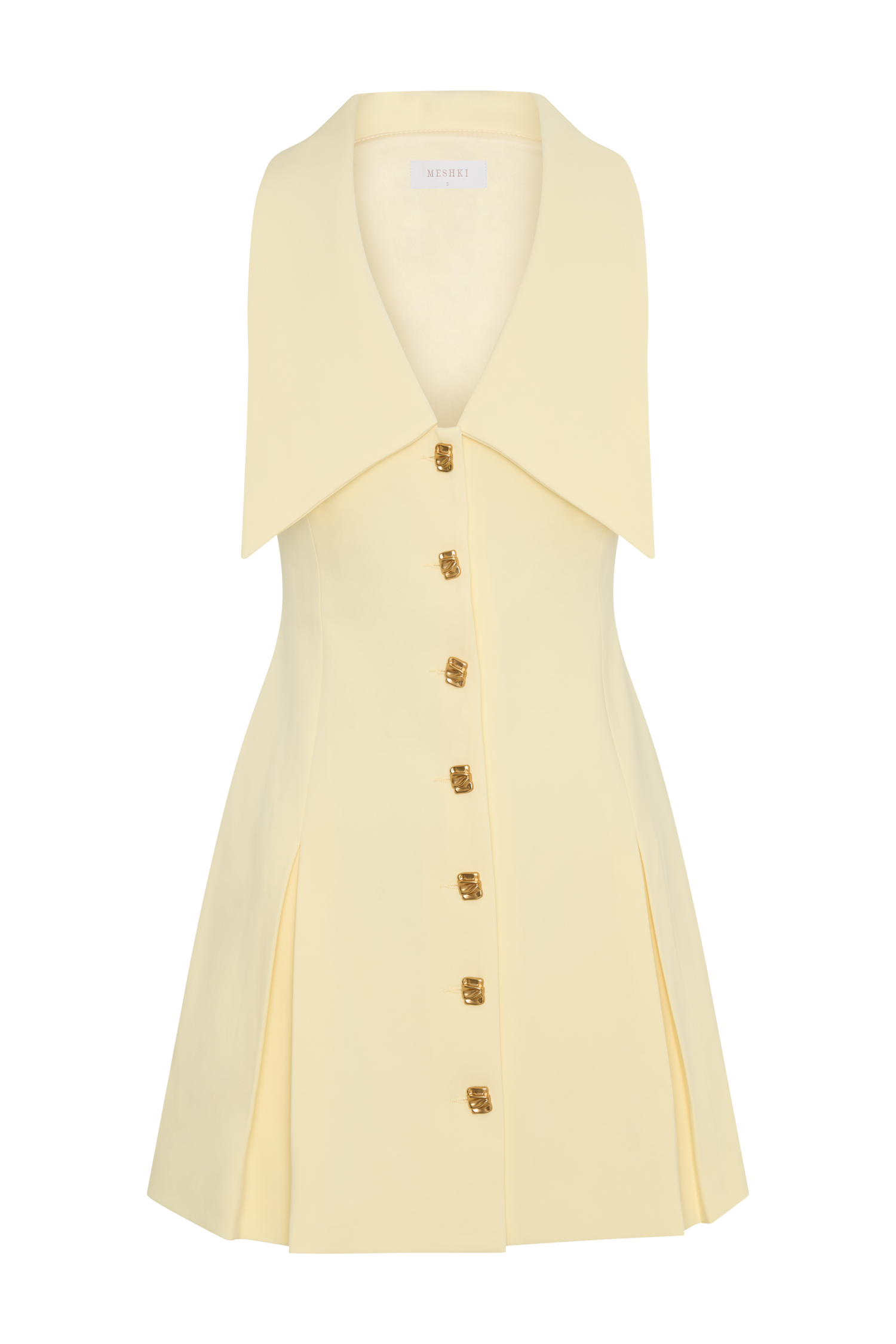 Oli Sleeveless Mini Dress - Lemon