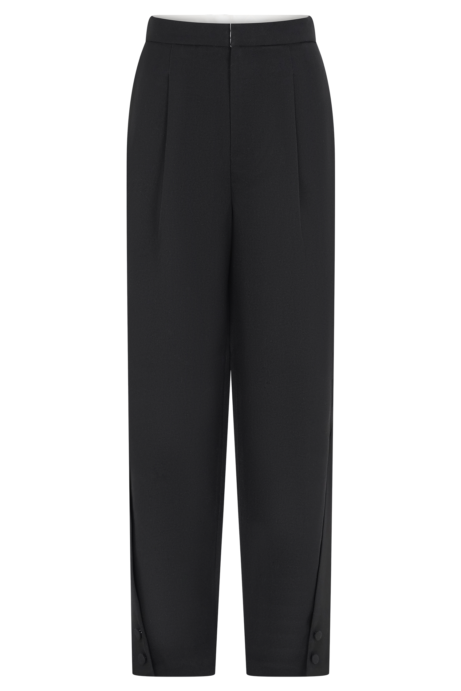 Olie Barrel Leg Suiting Pants - Black