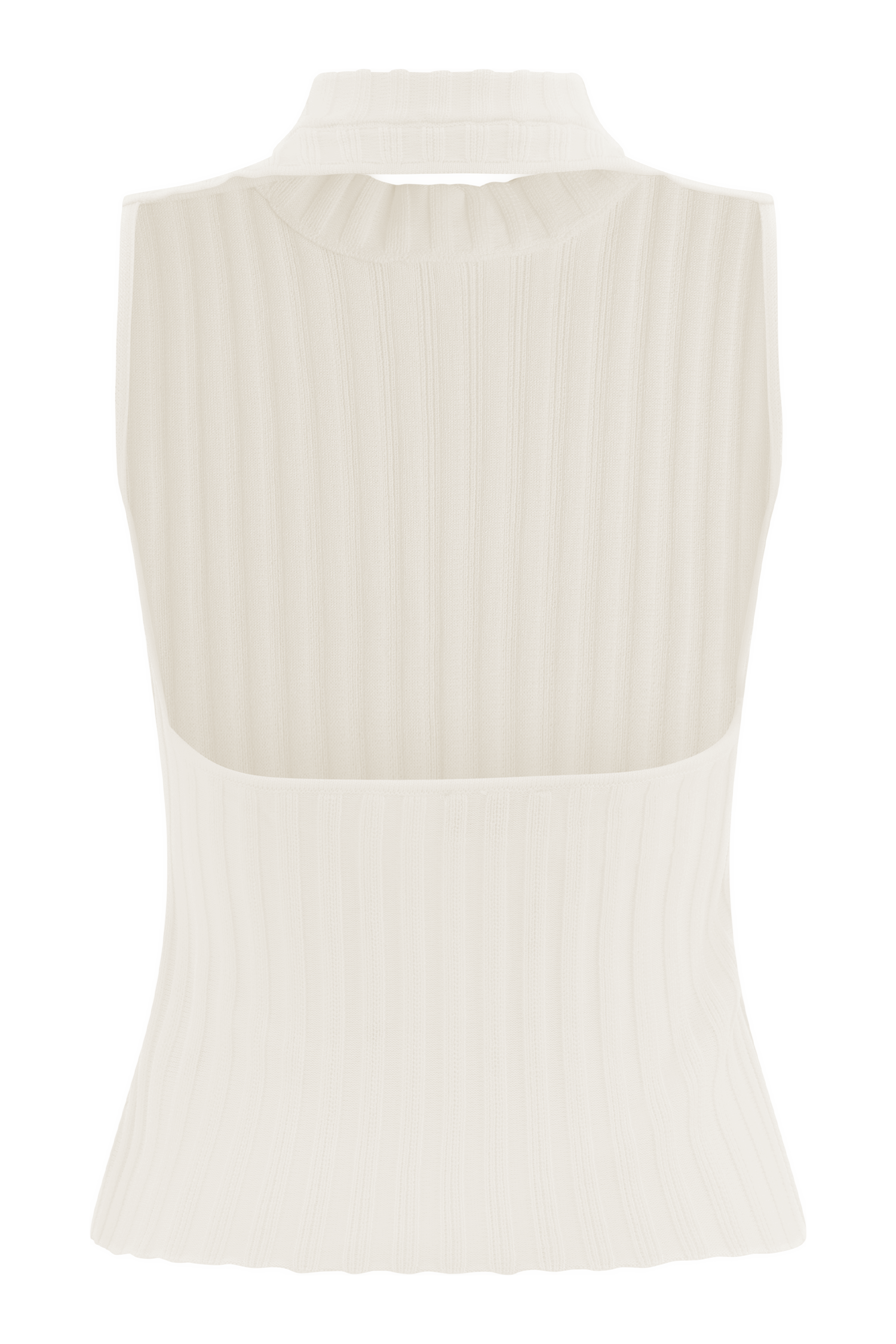 Oona Turtle Neck Knit Top - Ivory