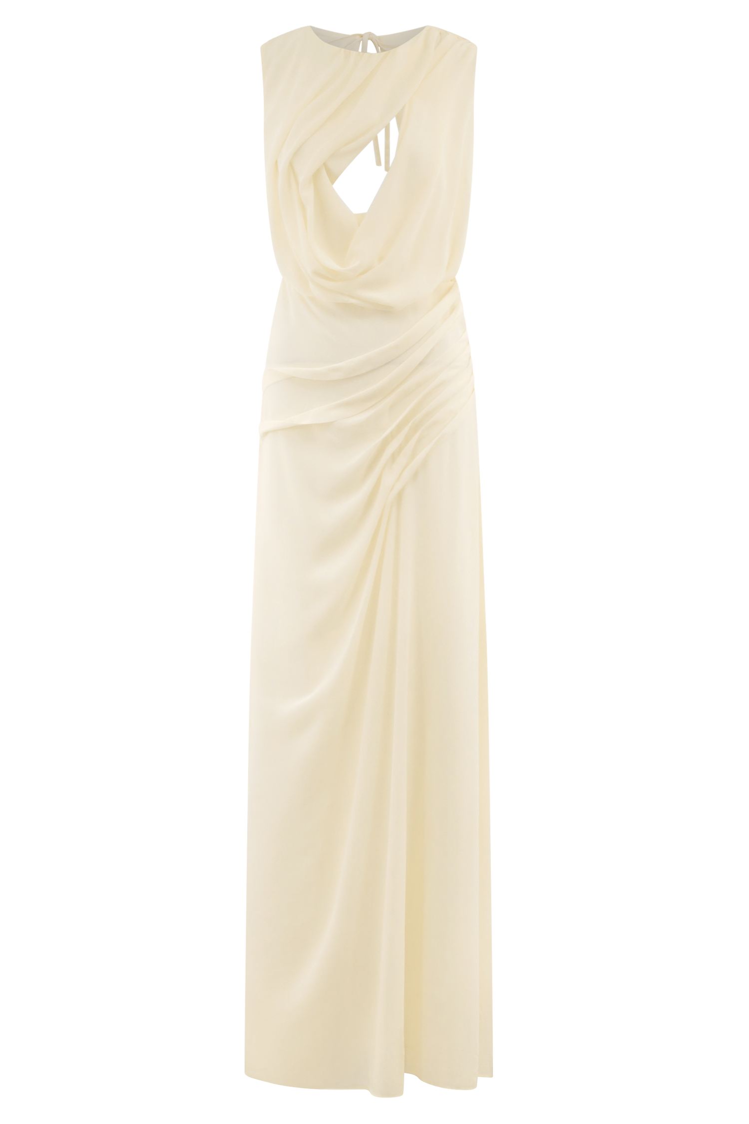 Oria Chiffon Maxi Dress - Ivory