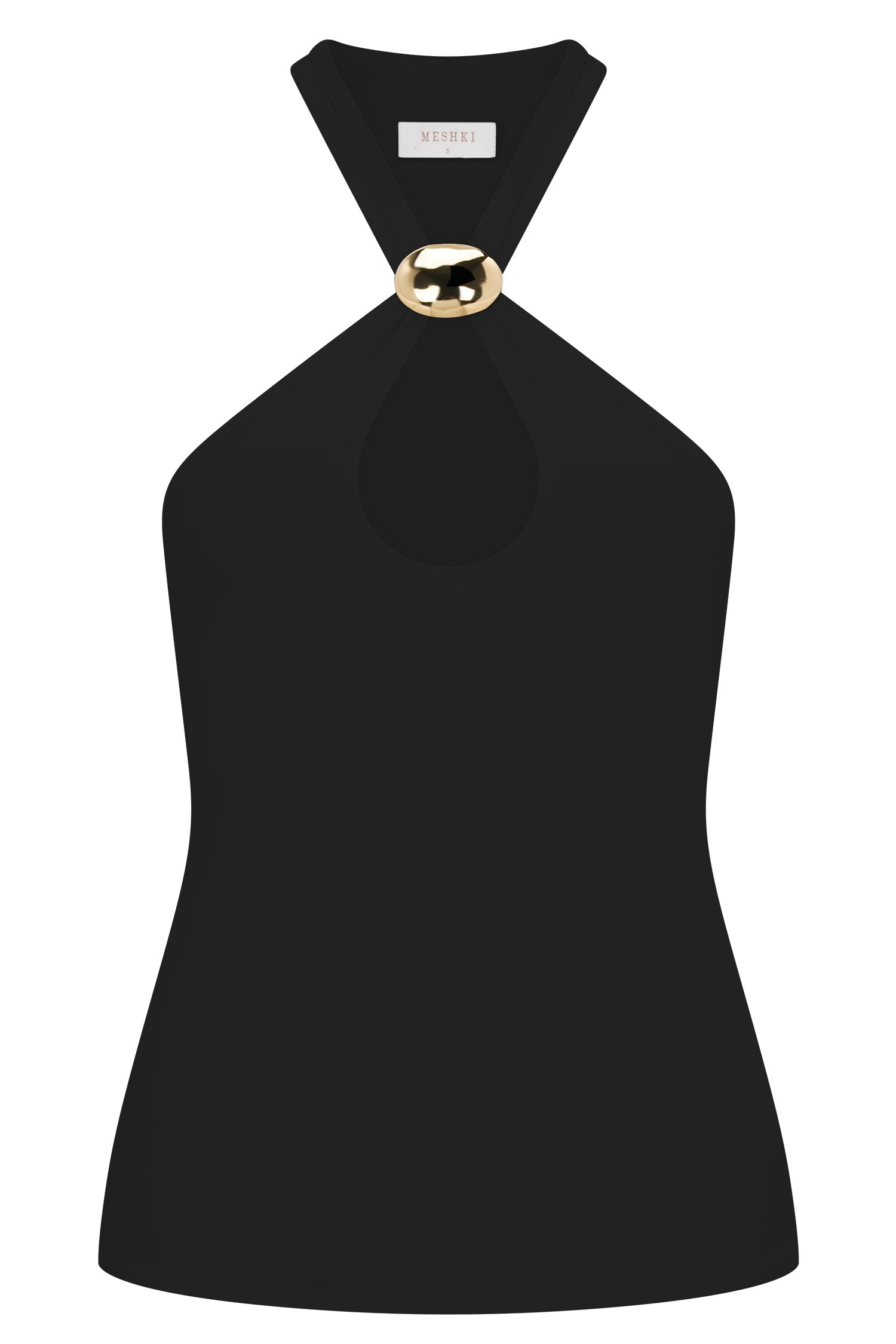 Ramona Modal Tank Top With Hardware - Black