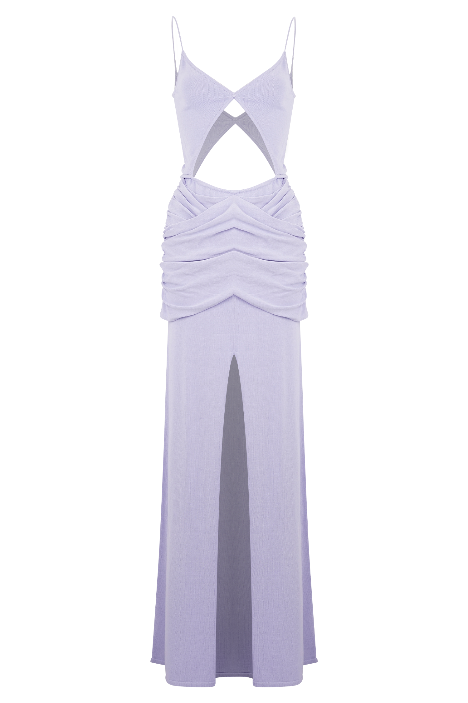 Reama Wrap Over Knit Maxi Dress - Cornflower Blue