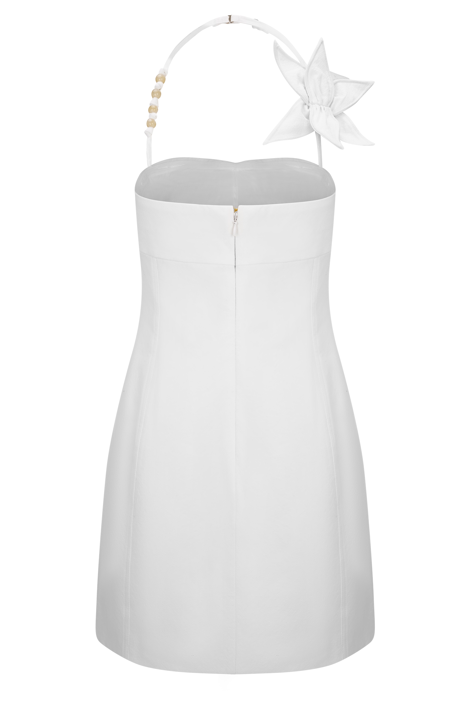 Reyes Cotton Floral Mini Dress - White